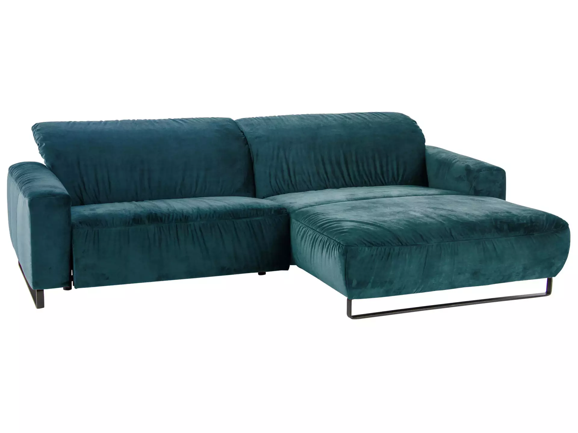 Ecksofa Eindhoven Basic Candy / Farbe: Petrol / Material: Stoff Basic