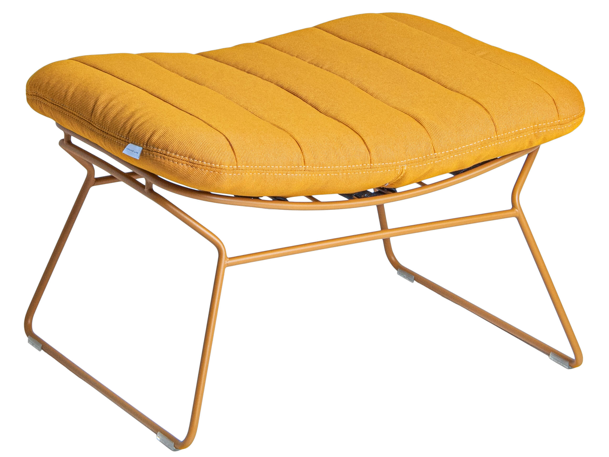 Gartenhocker Diego Plantagie / Farbe: Mango / Bezugsmaterial: Textilen