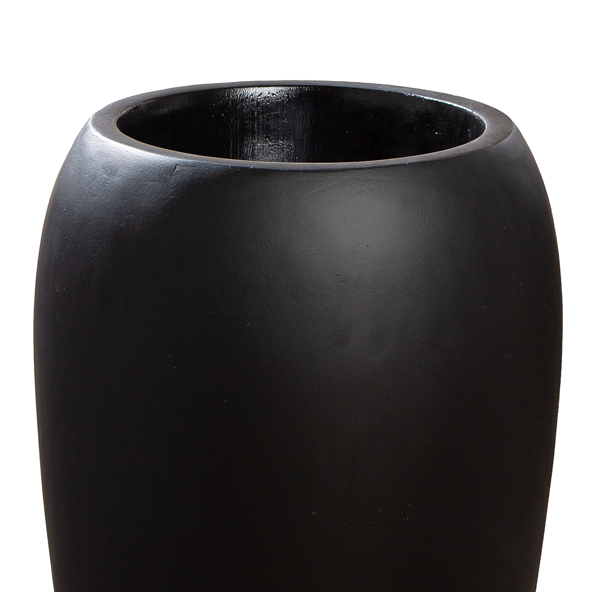 Pflanzengefäss Trendy, Fiberglas, Schwarz H: 66 cm Gilde