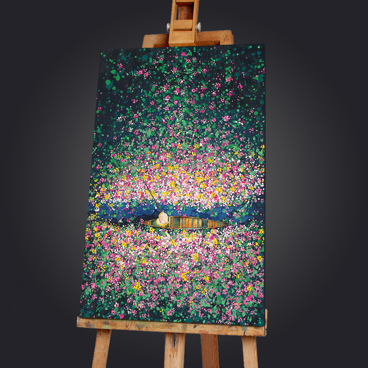 Gemälde-Blumenboot-image LAND