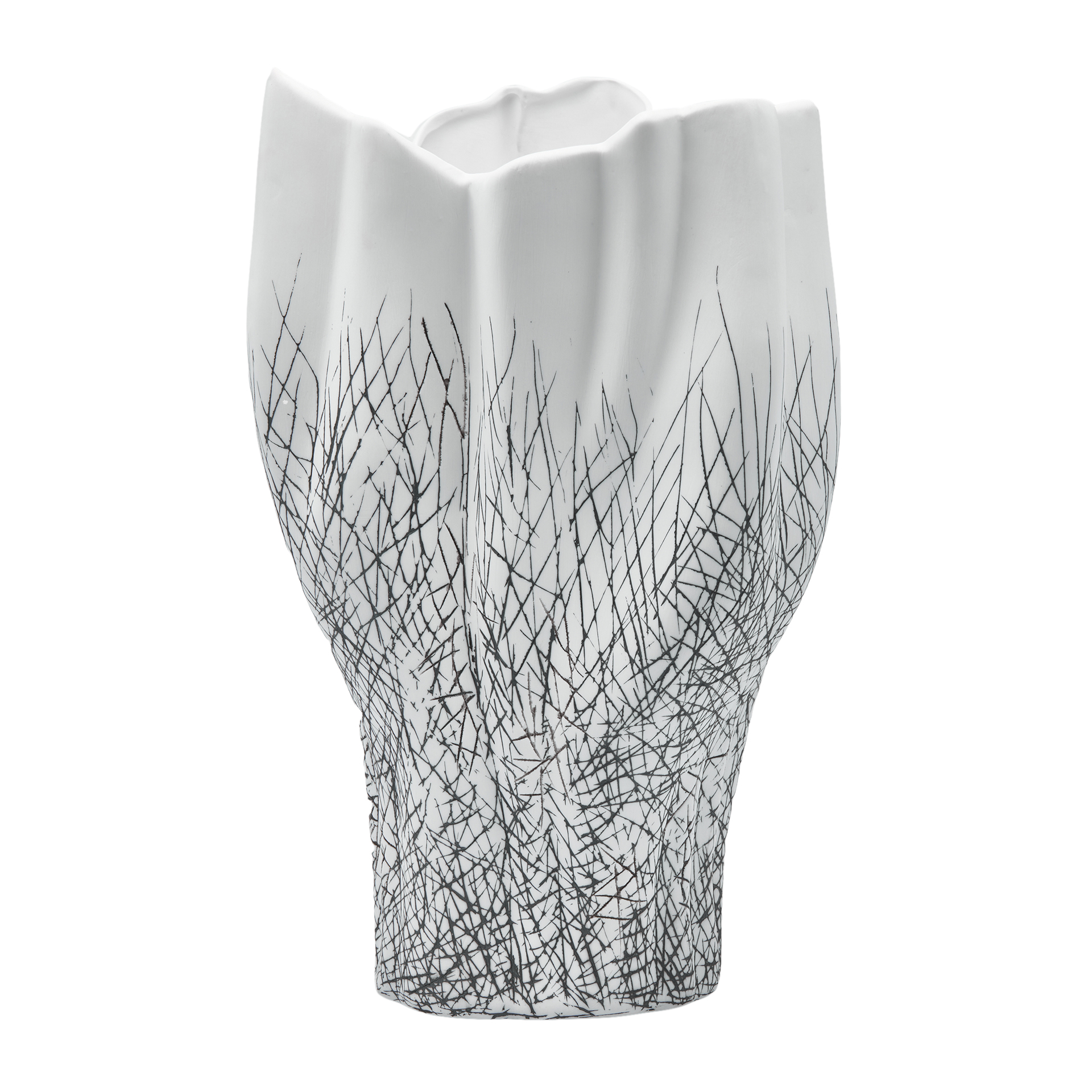 Vase Deluxe Mosaik Porzellan H: 46 cm Edg