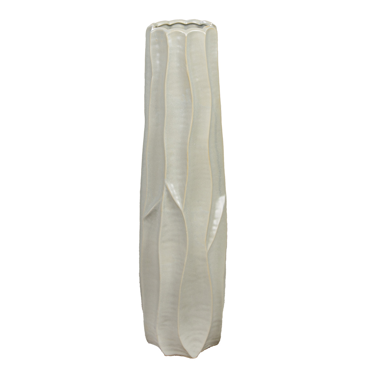 Gilde Vase Fortuna Keramik Grün H: 63 cm Grün | Schubiger Möbel
