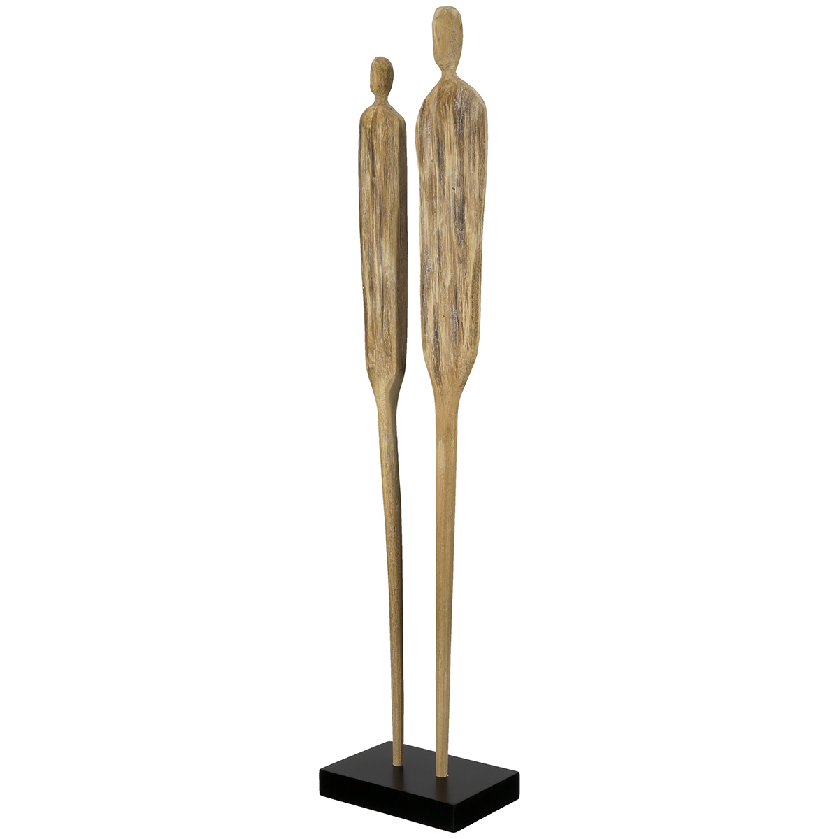 Figur-Person Tow Holz Natur H: 67 cm-Gilde