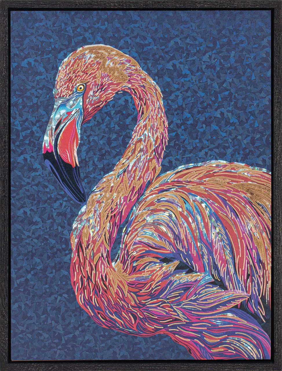 Gemälde-Schillender Flamingo-image LAND