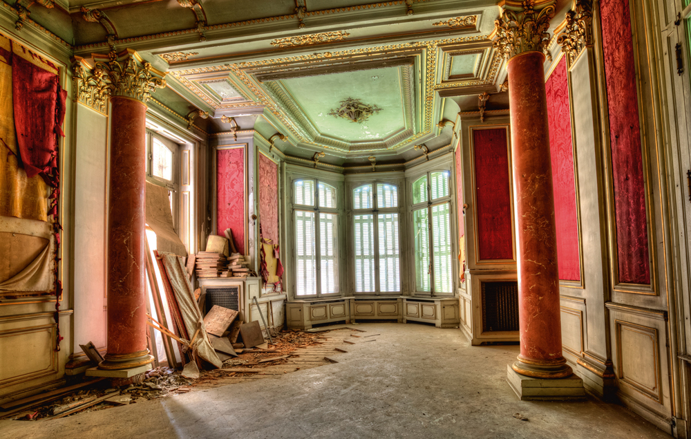Alubild-Lost Place Salon-image LAND