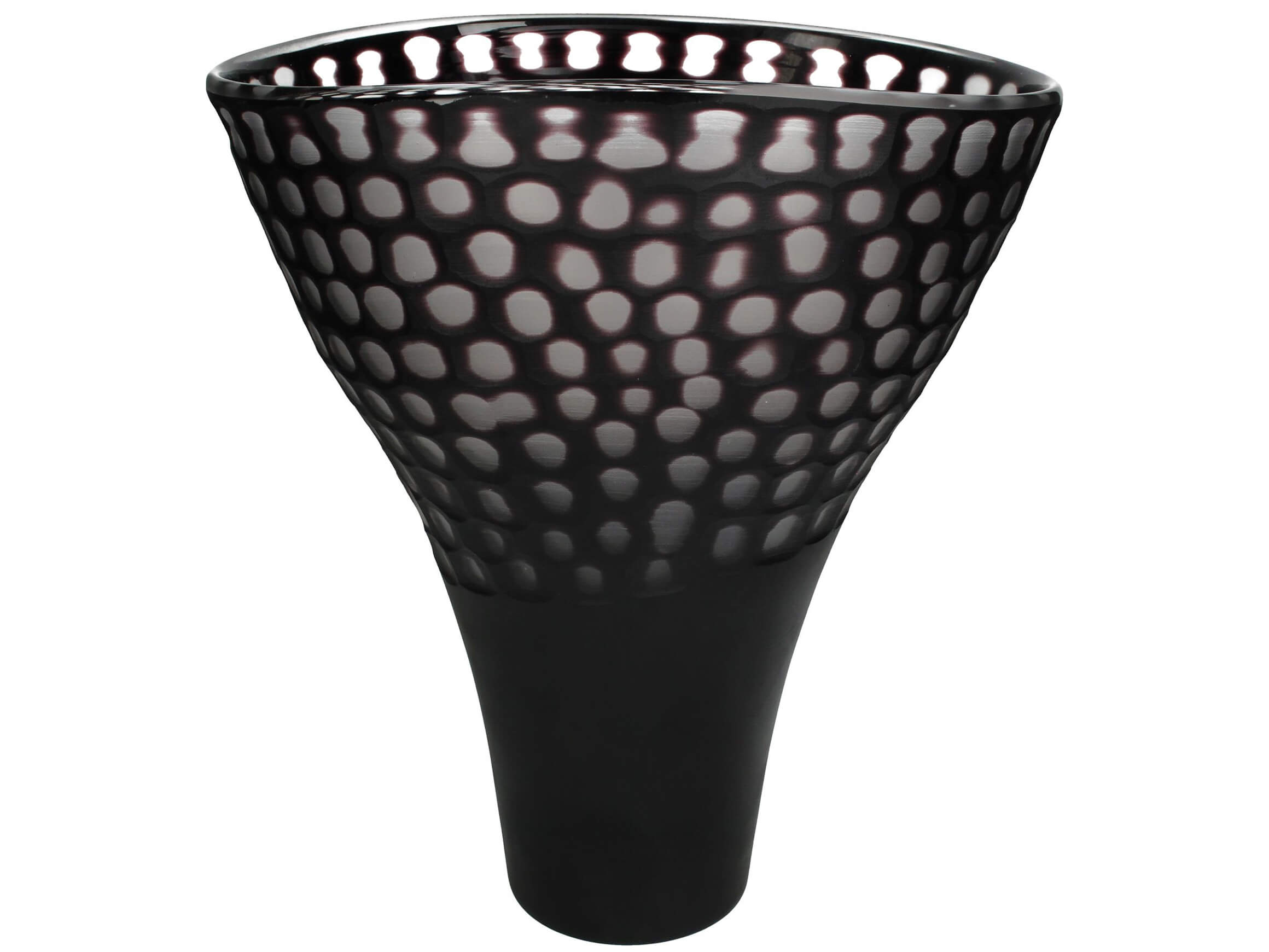 Kersten Vase Glas Schwarz H: 32 cm  | Schubiger Möbel