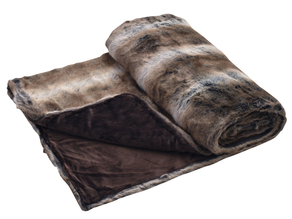 Plaid Chinchilla Meliert 130x170 cm Eskitex AG / Grösse: 130 x 170 cm