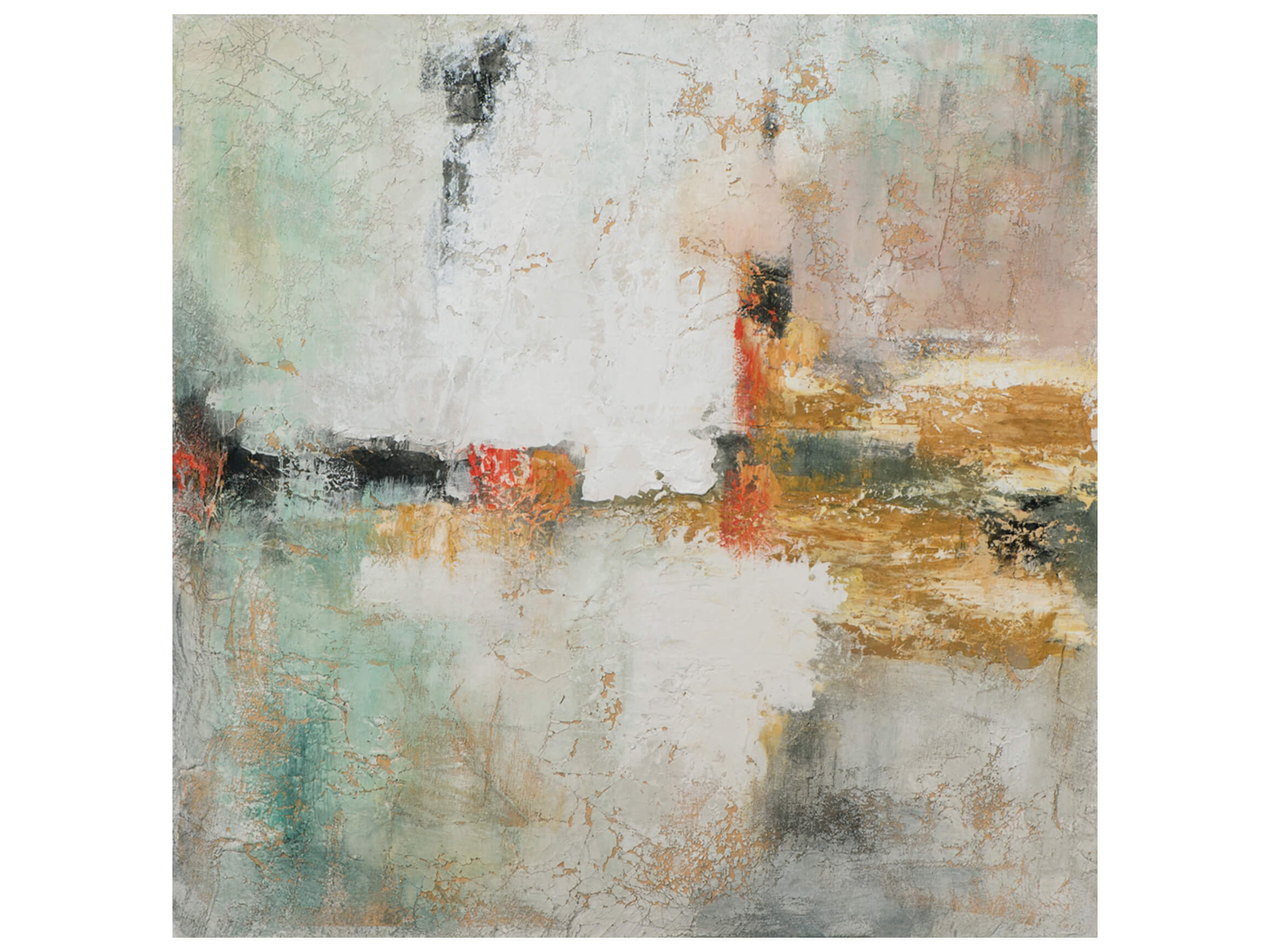 Bild Farbkomposition in Weiss und Jadegrün 1 image LAND