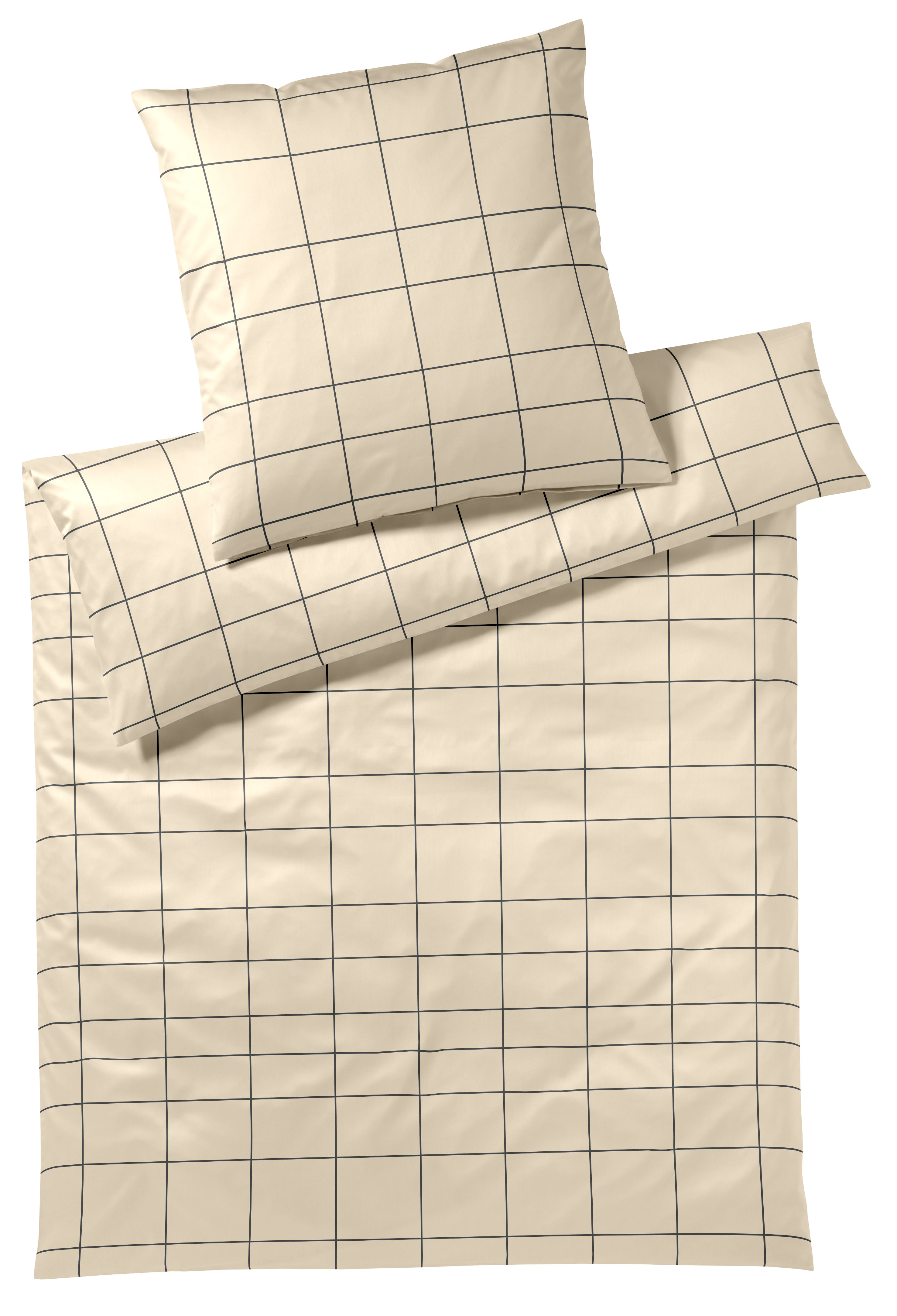 Bettwäsche Cross, Beige Elegante / Farbe: Beige