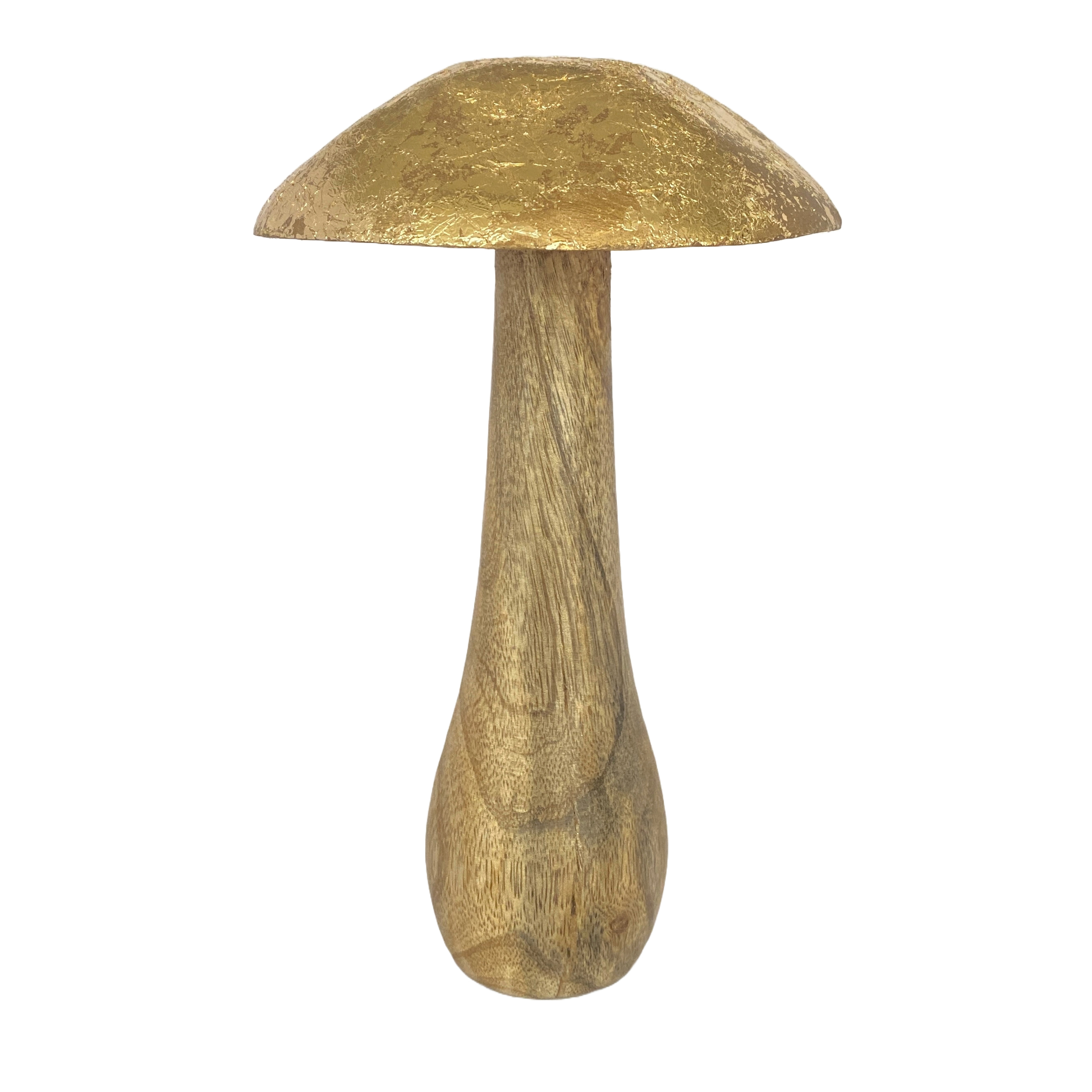 Figur Pilz, Natur Gold H: 21 cm Decofinder