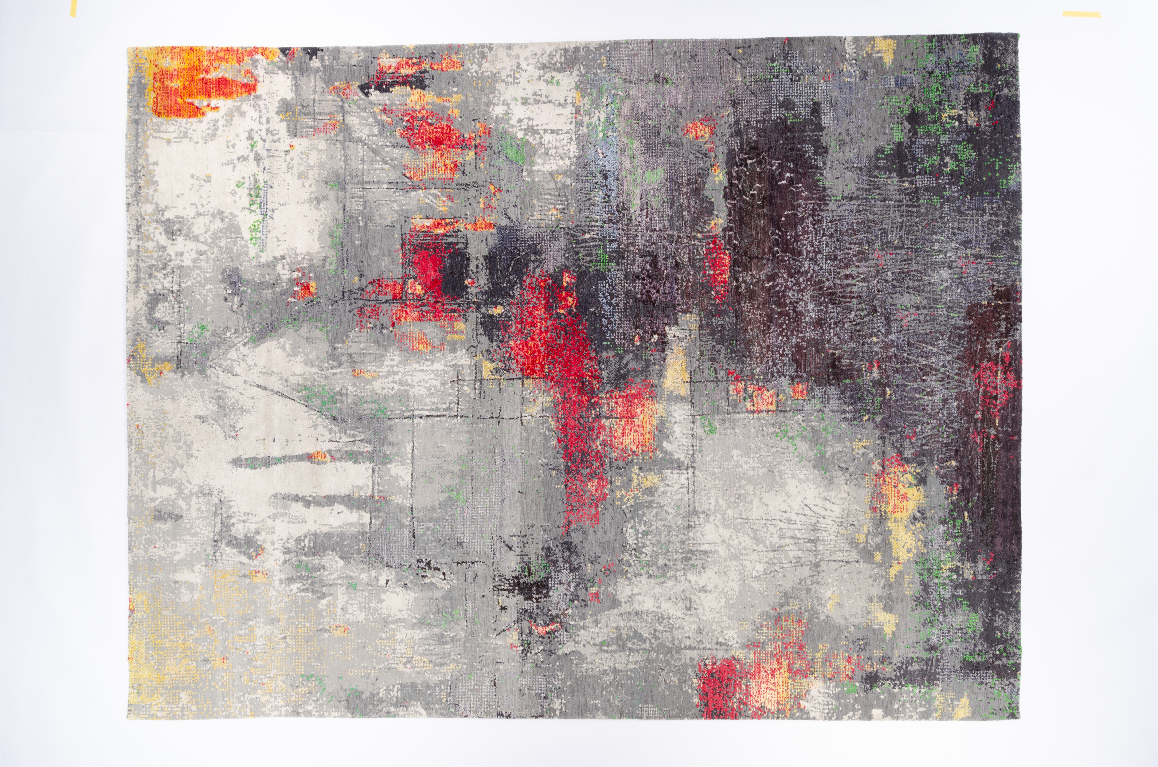 Moderner Teppich Hamedan Negra/ Farbe: Bunt / Masse (BxT) :276x363 cm