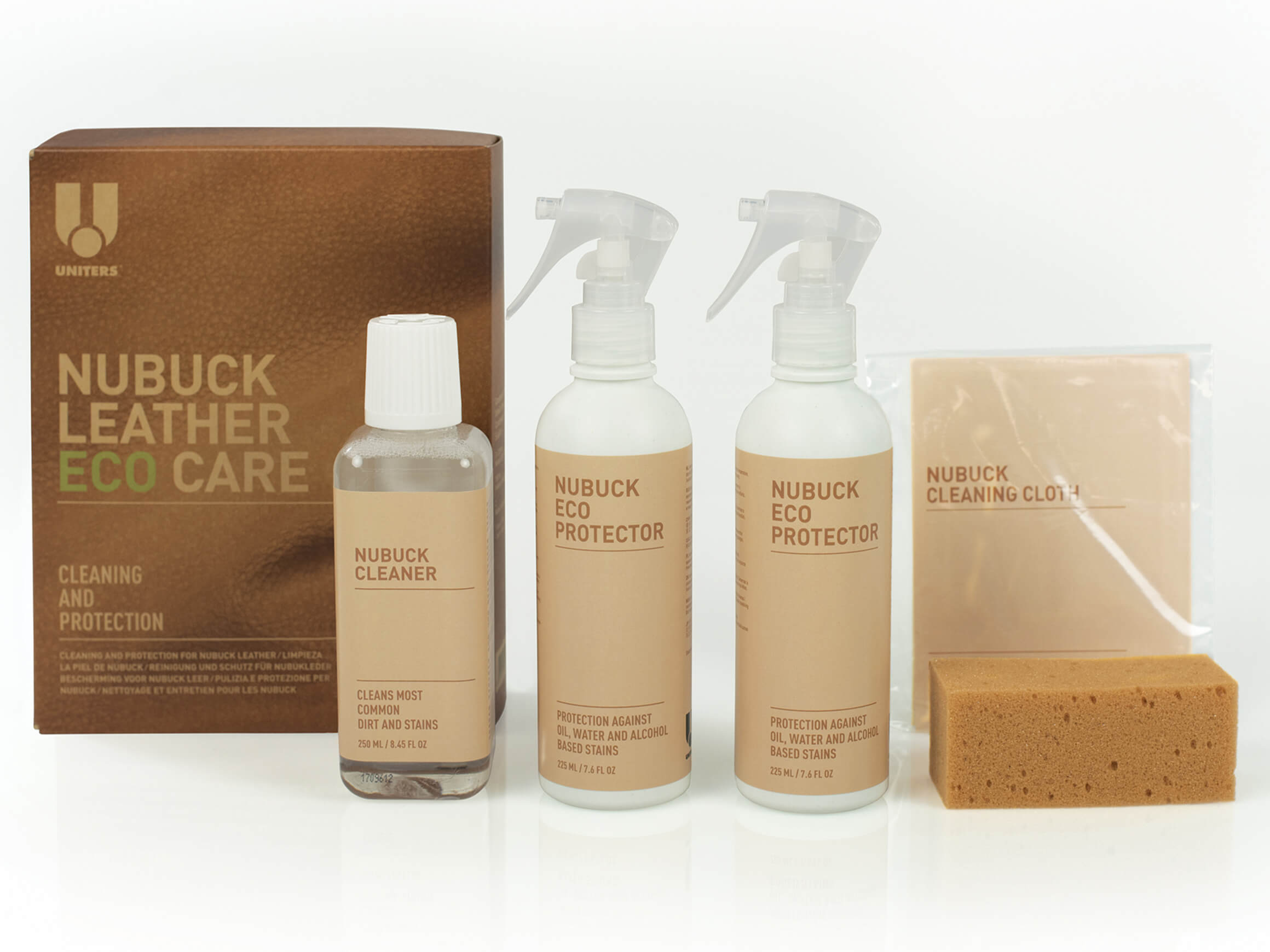 Produit d'entretien du cuir Nubuk Eco Care Ultra Kit Ancre de marché