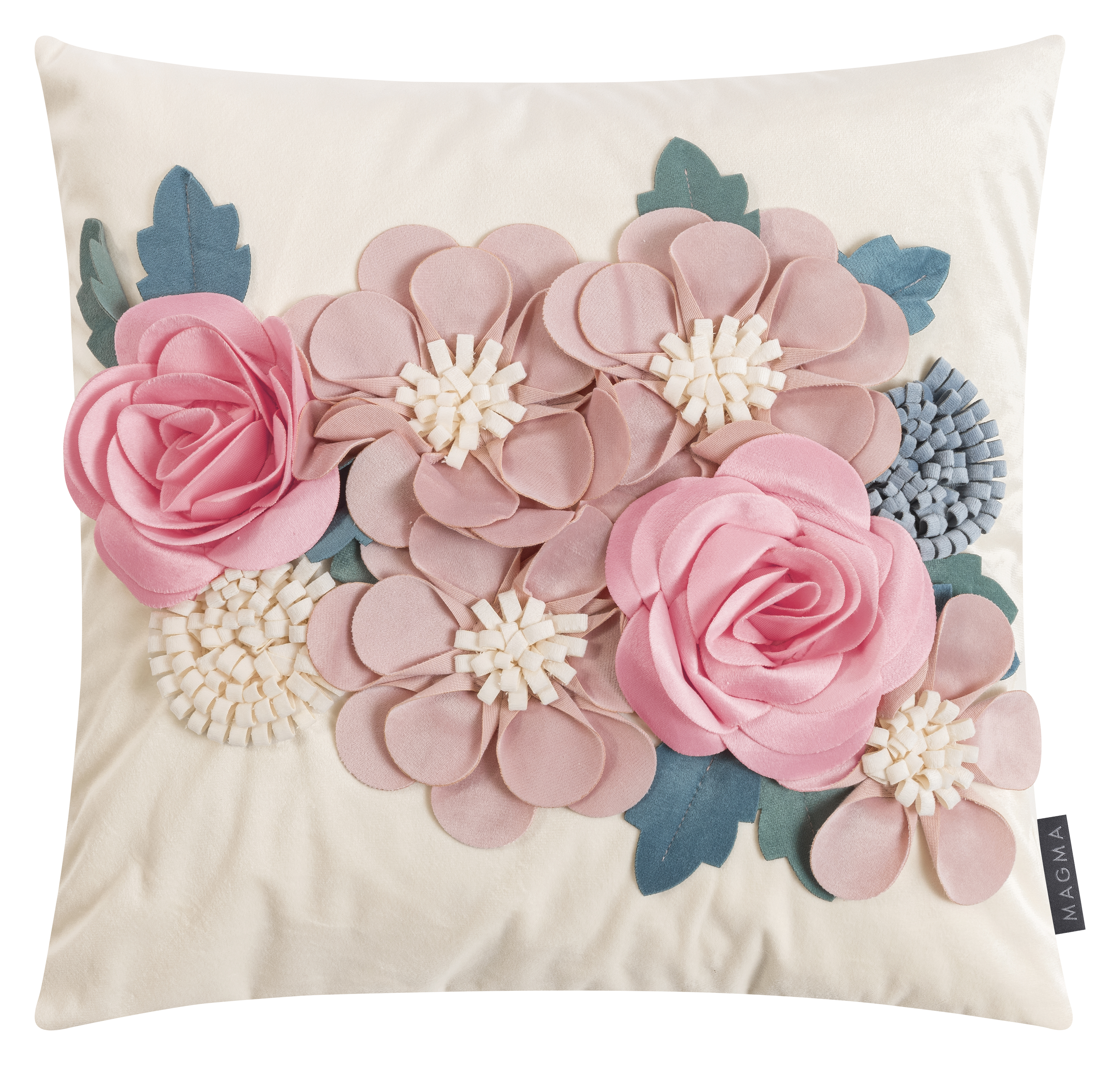 Kissenhülle Flowery, Rose 45x45 cm Magma"