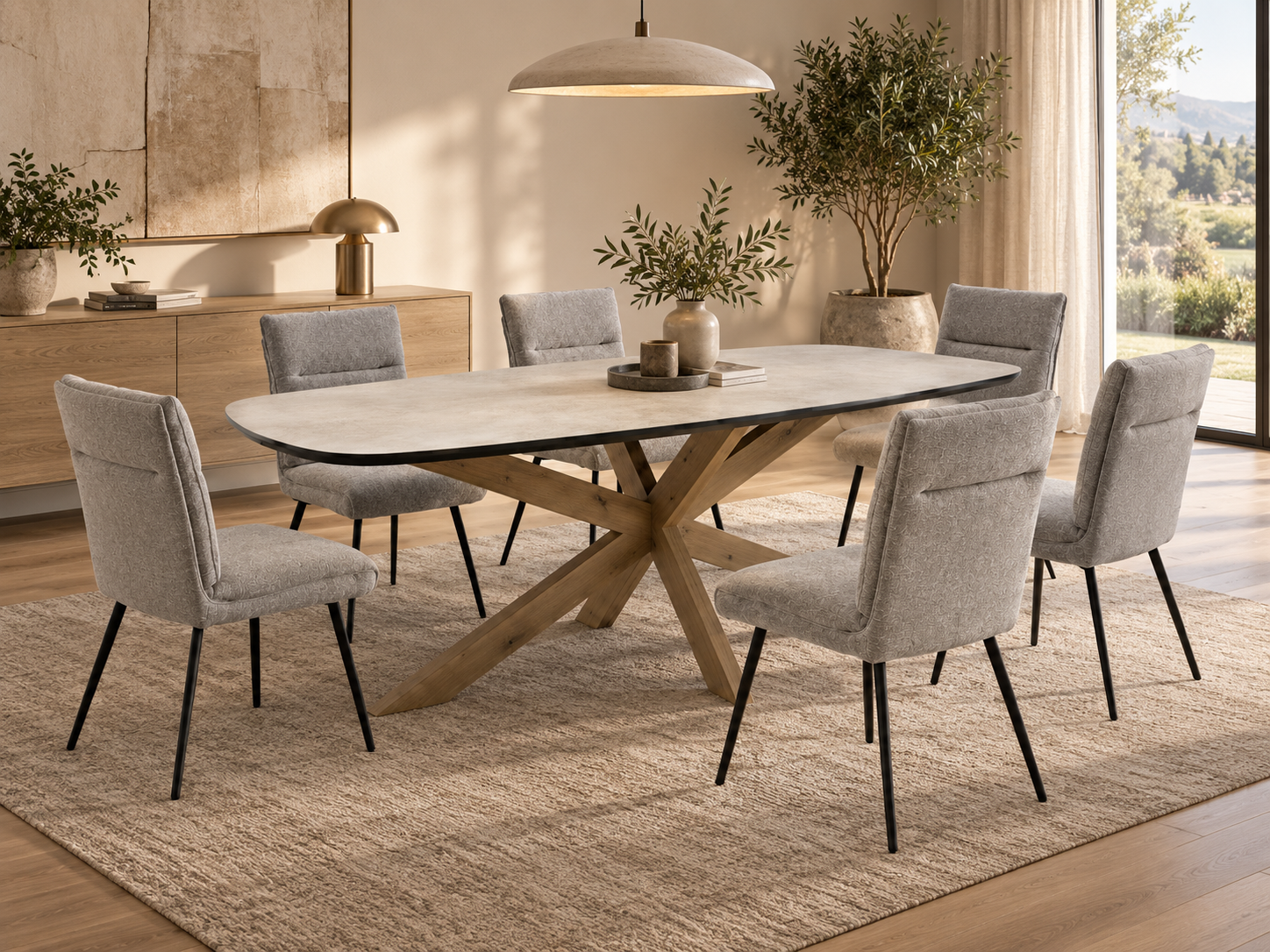 Stuhl Rabbit Knudsen / Farbe: Grau