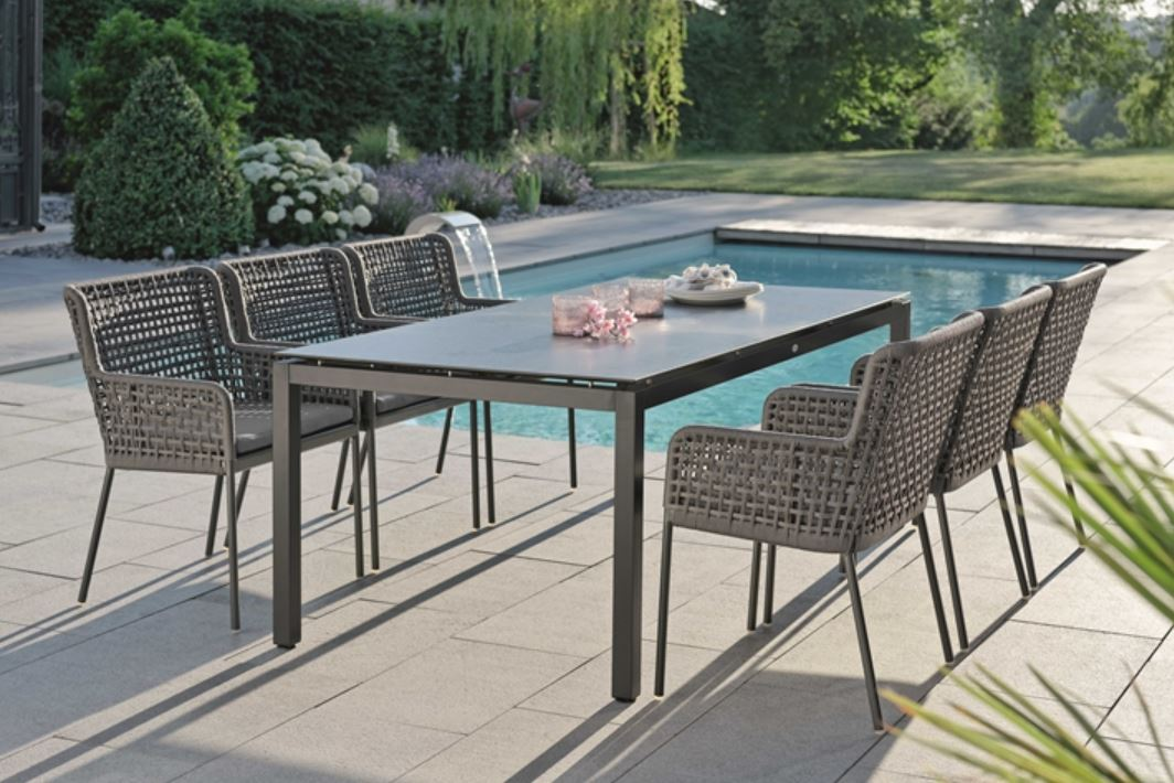 Gartenstuhl Garet Stern / Farbe: Seidengrau