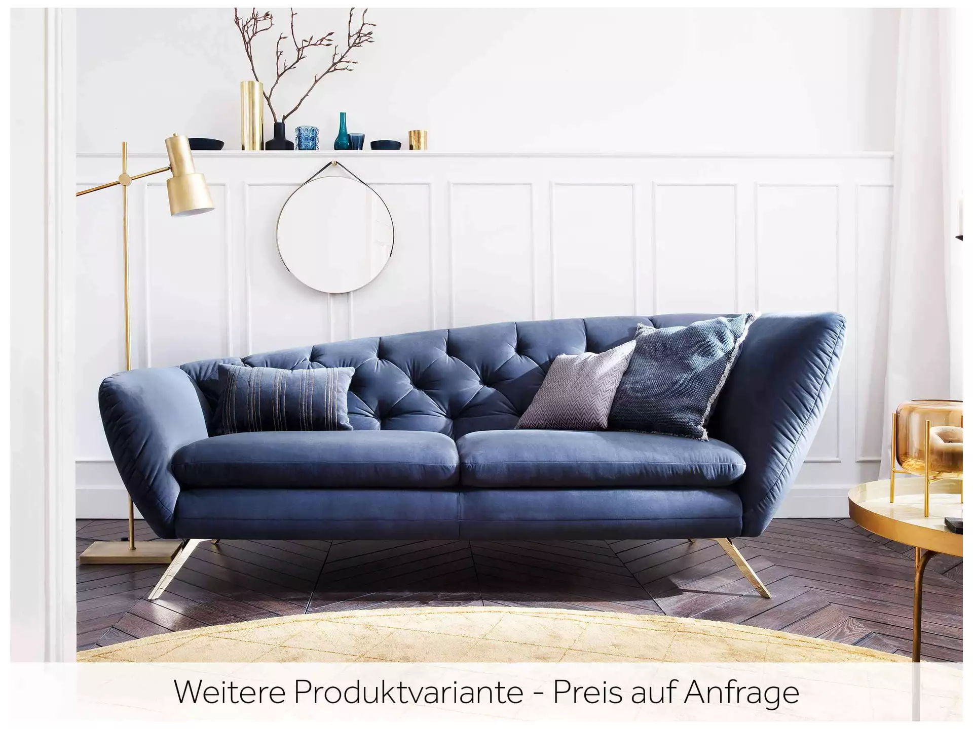 Sofa Sante fe B: 200 cm Candy/ Farbe: Smaragd / Material: Velvet / Masse (BxT) : 200 x 95 cm