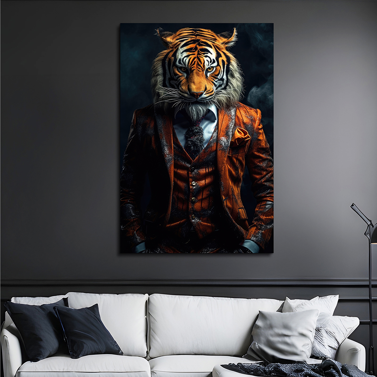 Canvas-Stylish Tiger-image LAND