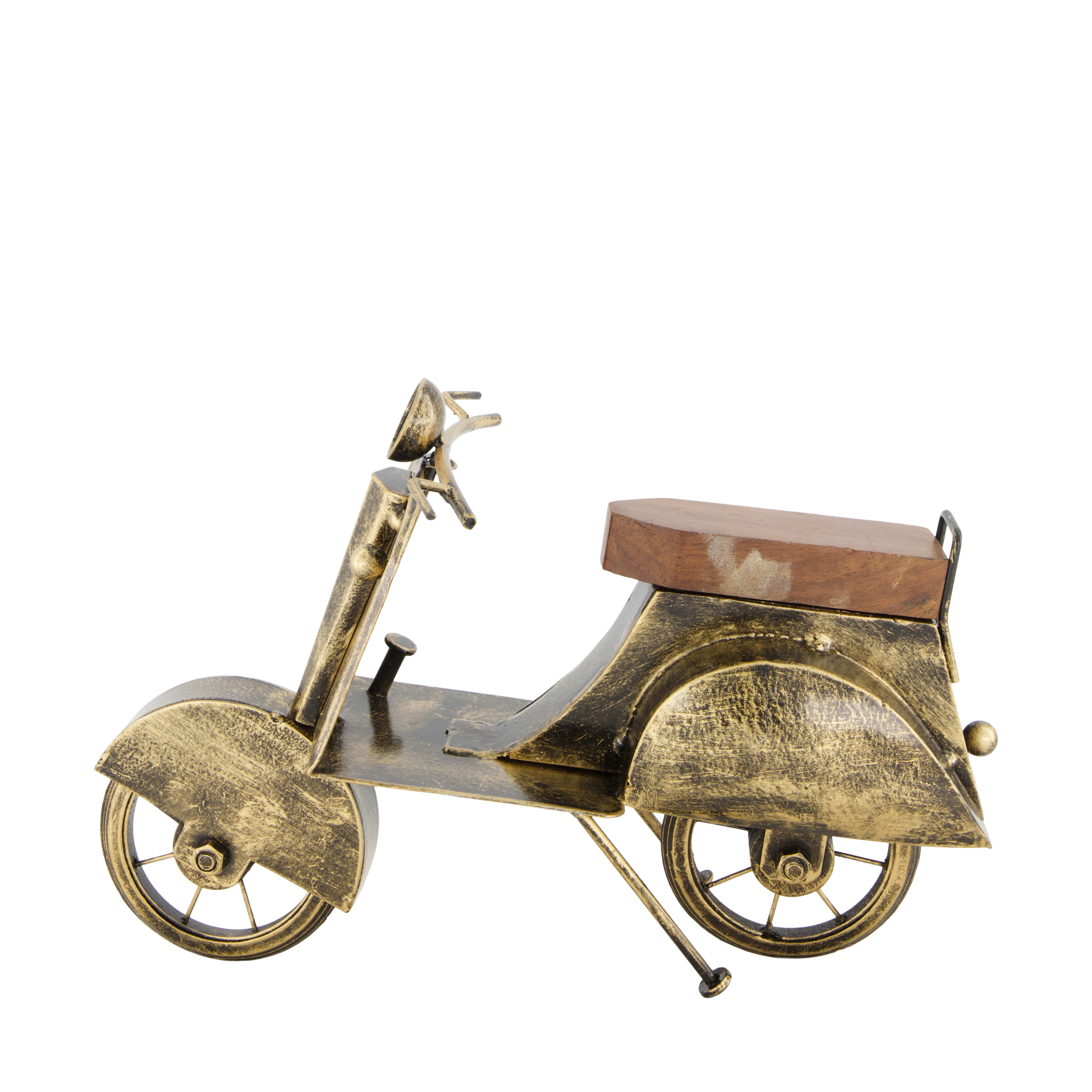 Figur Roller, Antikes Gold H: 20 cm Decofinder