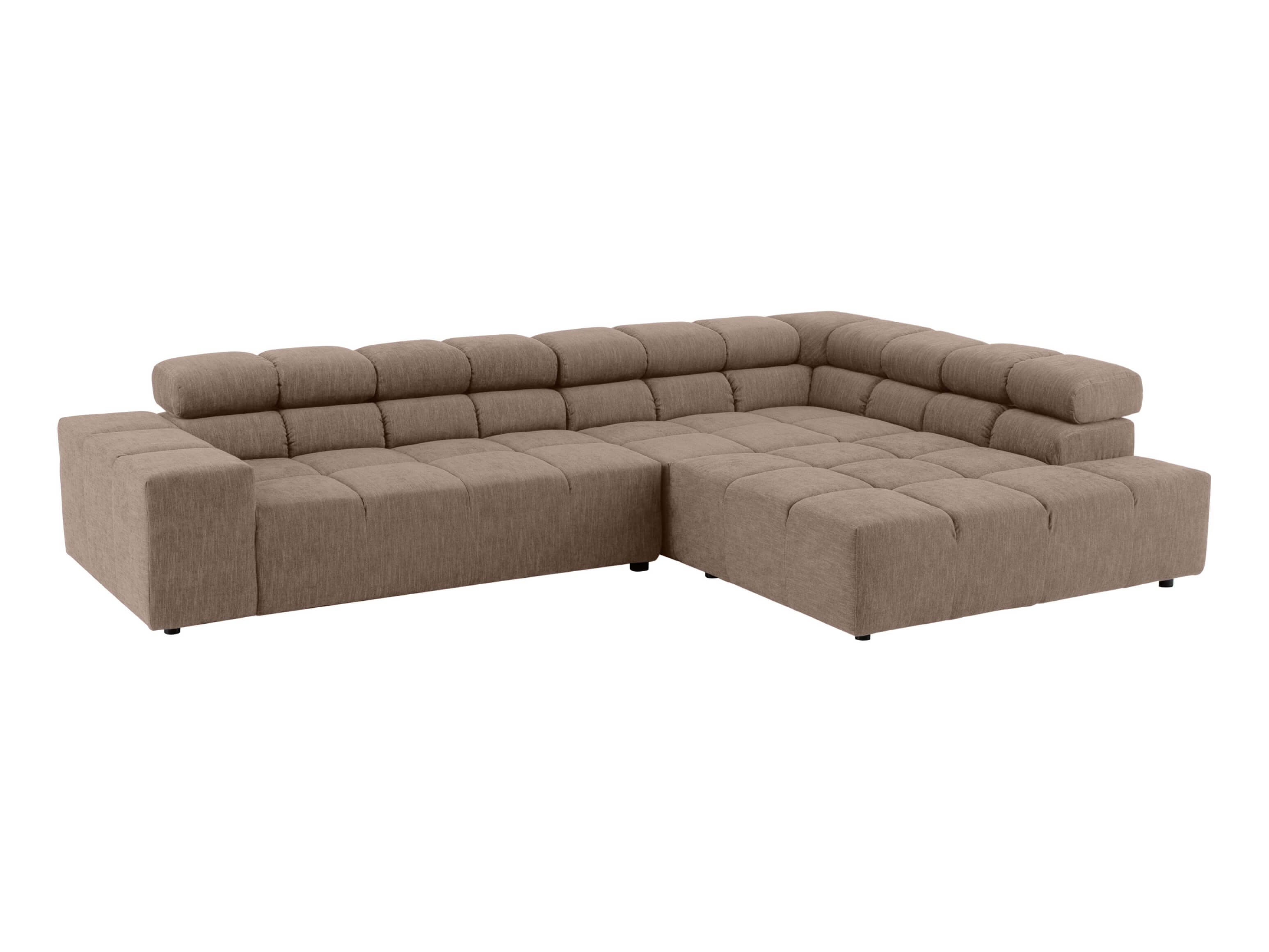 Ecksofa Otawa Basic Candy / Farbe: Elephant / Material: Leder Basic
