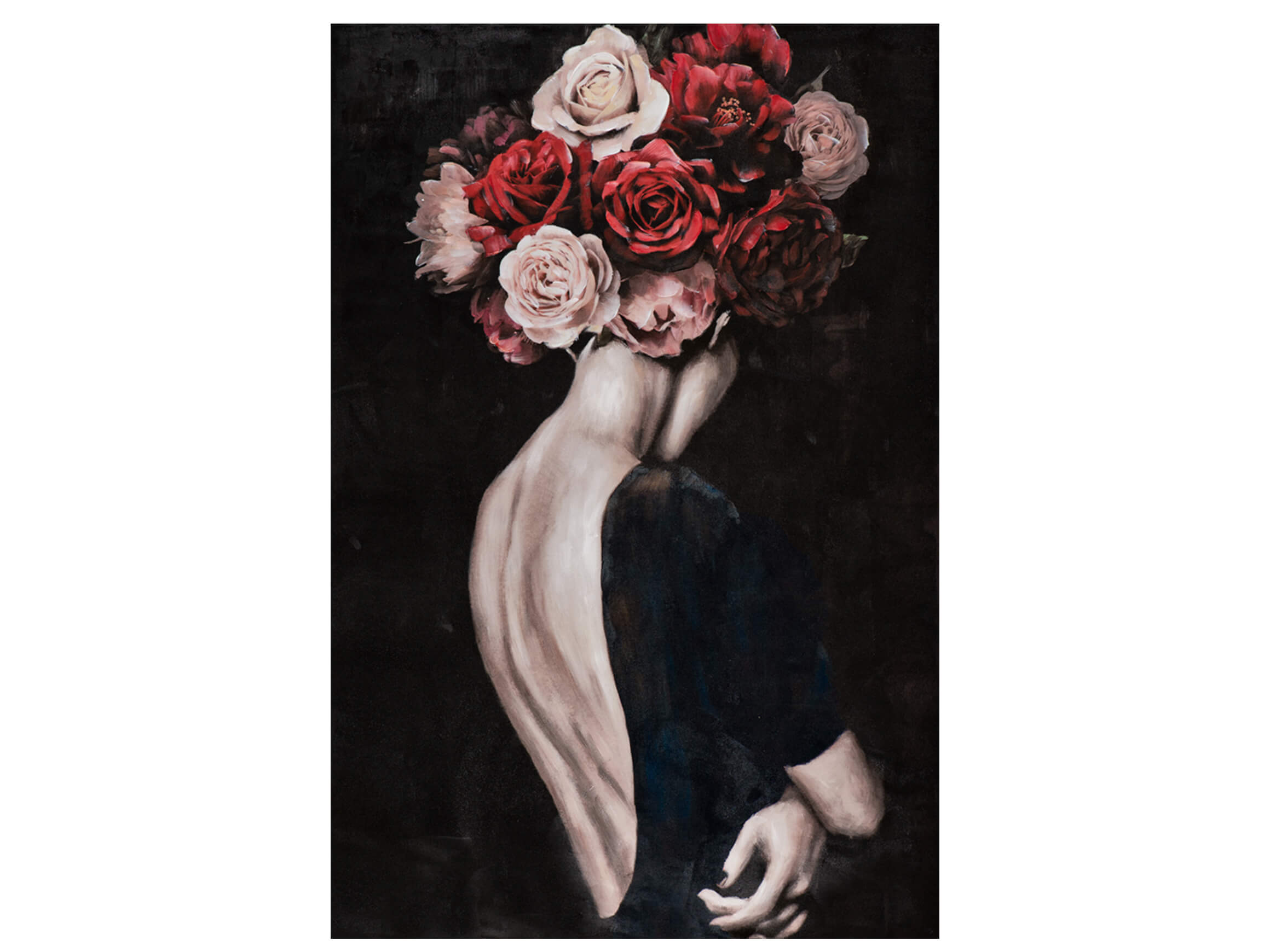 Bild Schönheit mit Rosenperücke image LAND