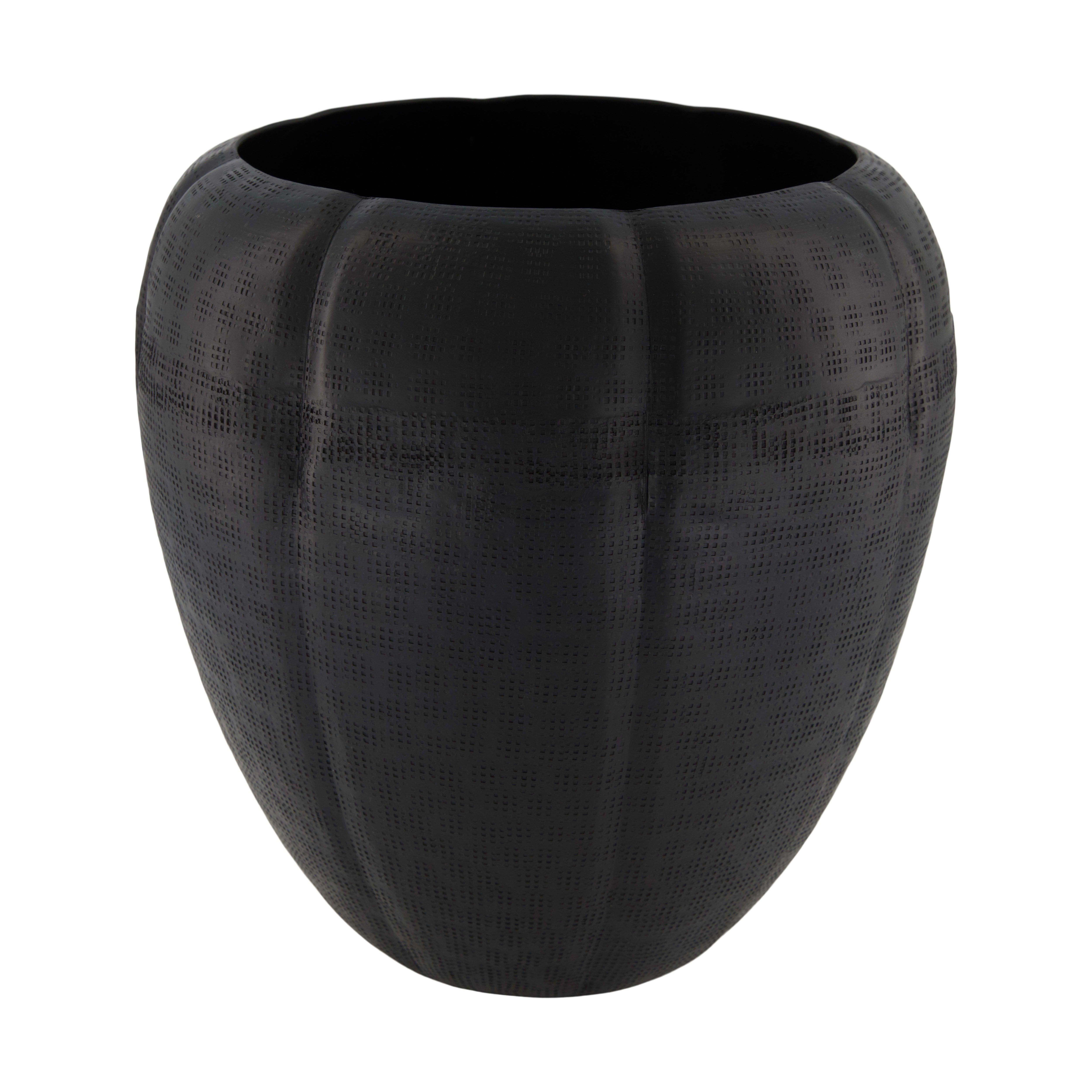 Vase Aluminium, Schwarz Decofinder