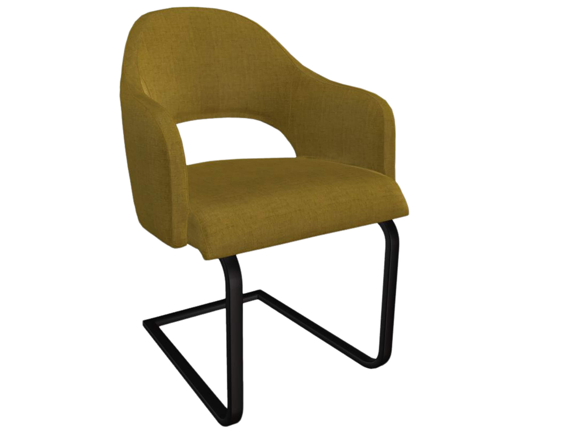 Freischwinger Salesa Trendstühle / Farbe: Taiga / Material: Stoff