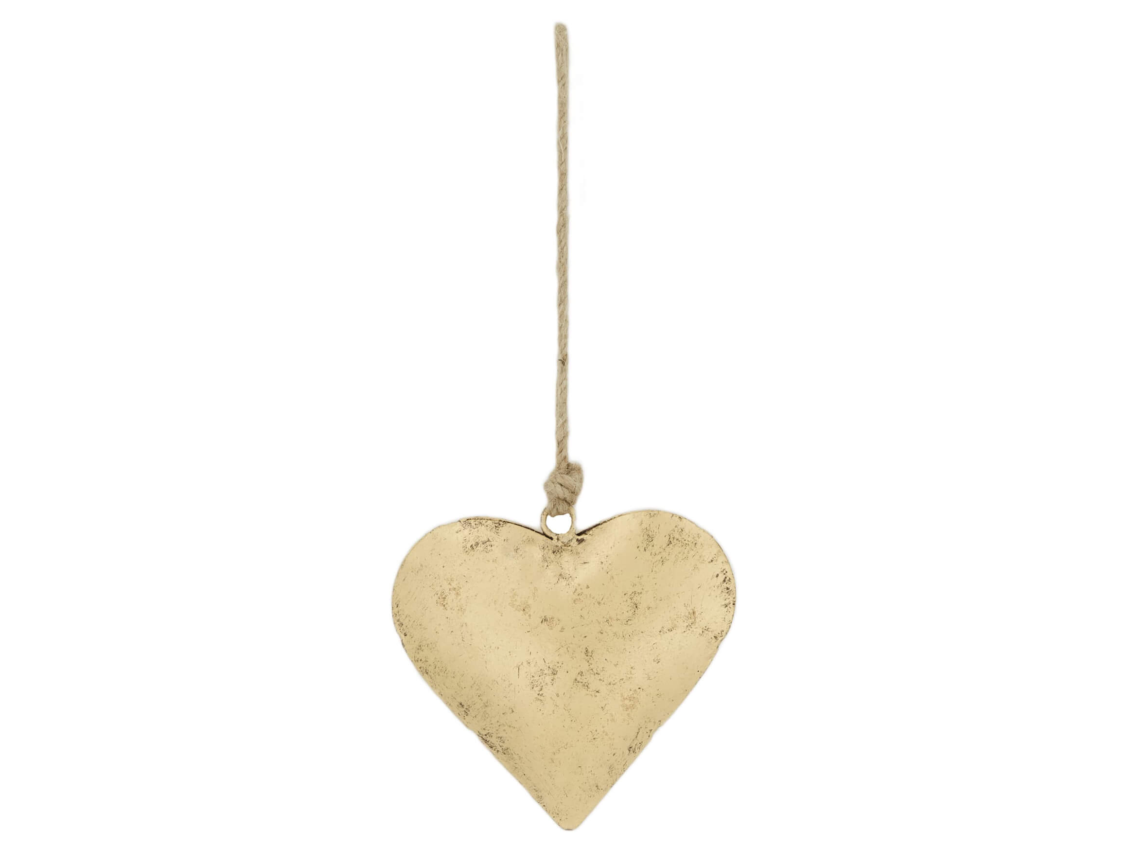 Decofinder Aufhänger Herz Antik Gold H: 10 cm  | Schubiger Möbel
