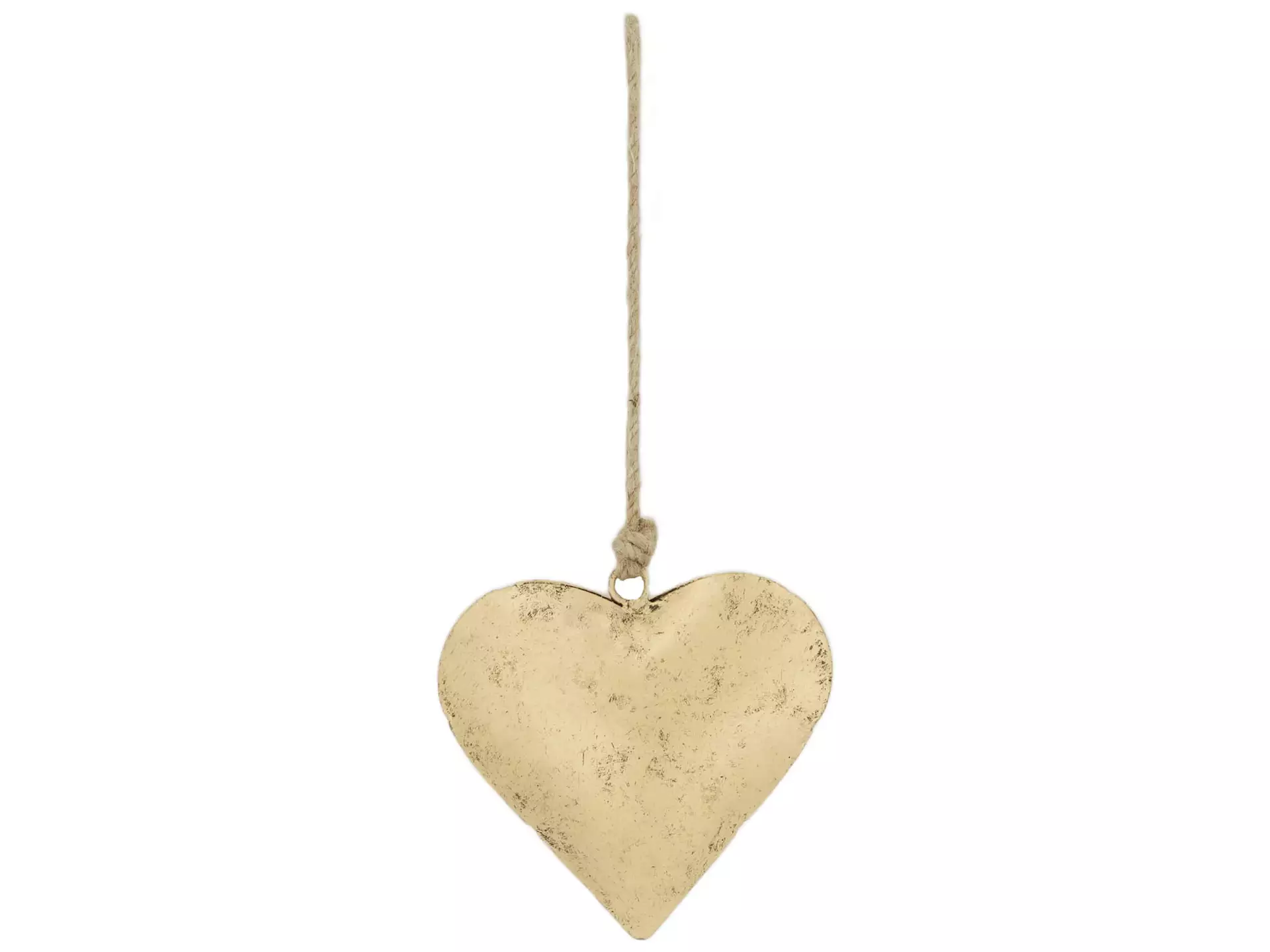 Aufhänger Herz Antik Gold H: 10 cm Decofinder
