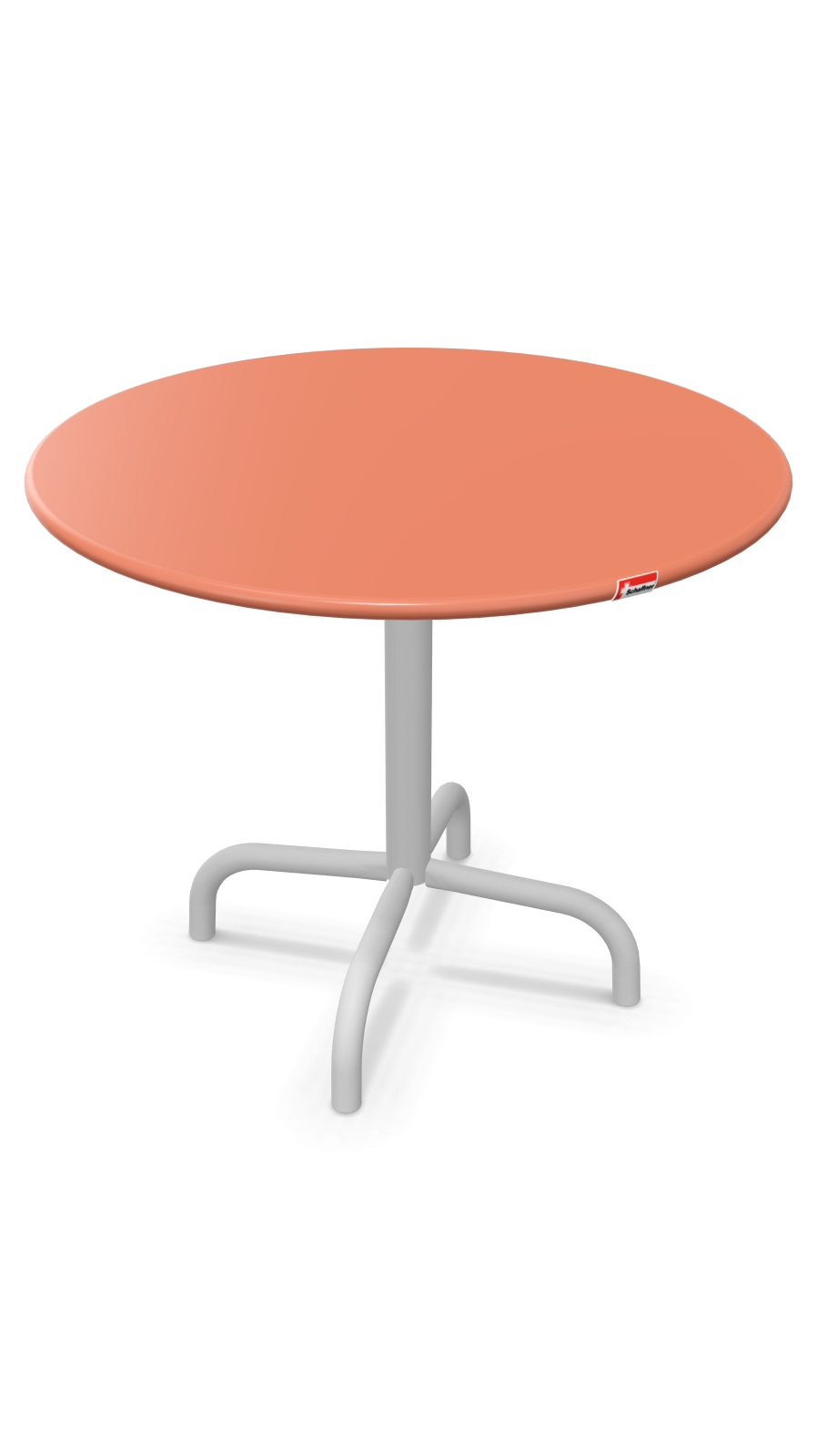 Metall-Beistelltisch Rigi von Schaffner / Farbe: Terracotta / Grösse: x cm