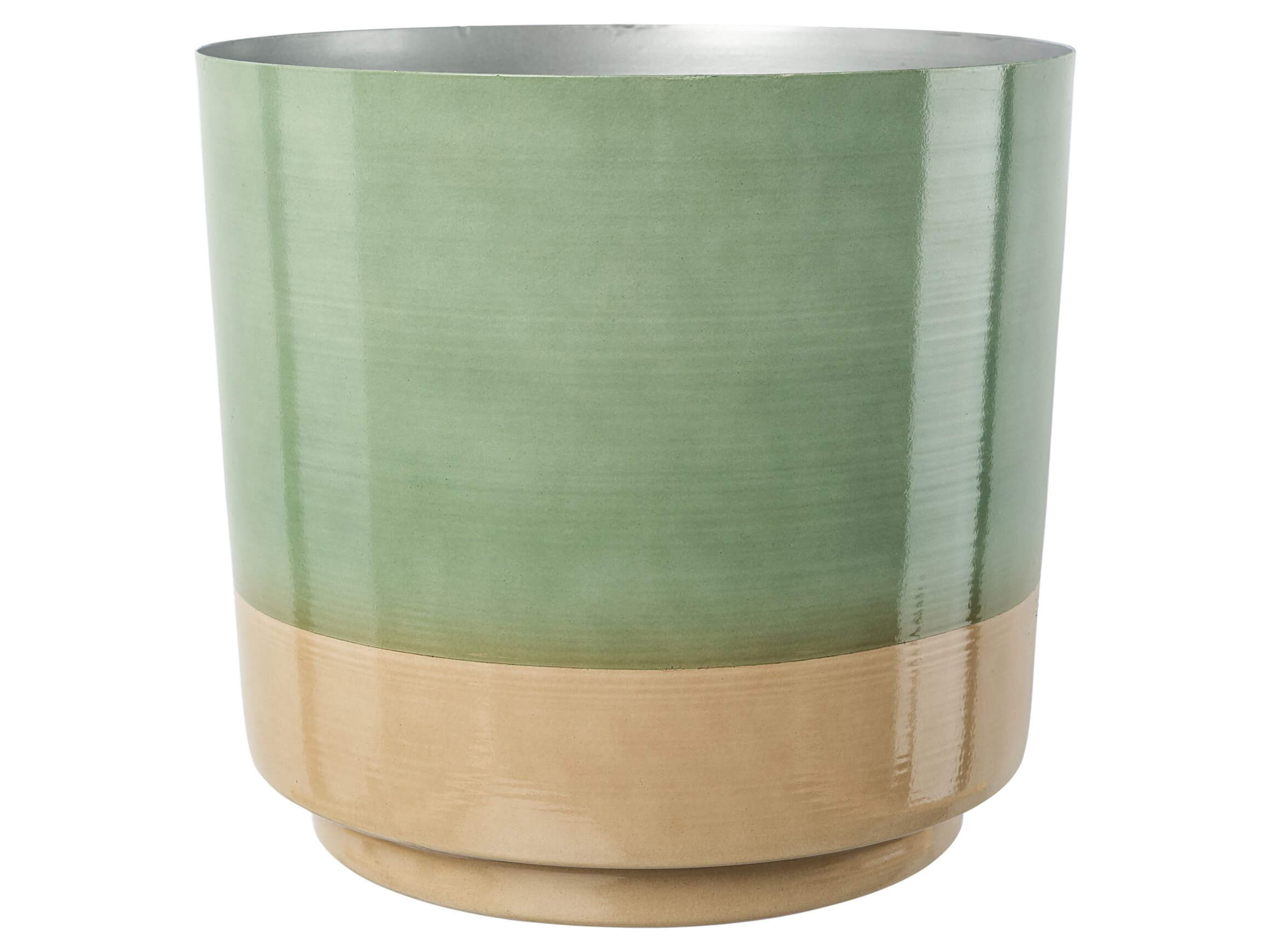 Gefäss Colores, Metall Salbei H: 25 cm Gasper / Farbe: Salbei