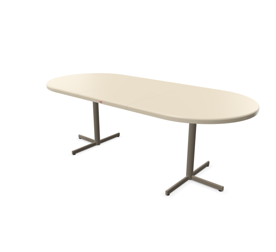 Table à rallonge Bodensee Oval de Schaffner / Couleur : sable pastel / Dimensions : 160 x 95 cm