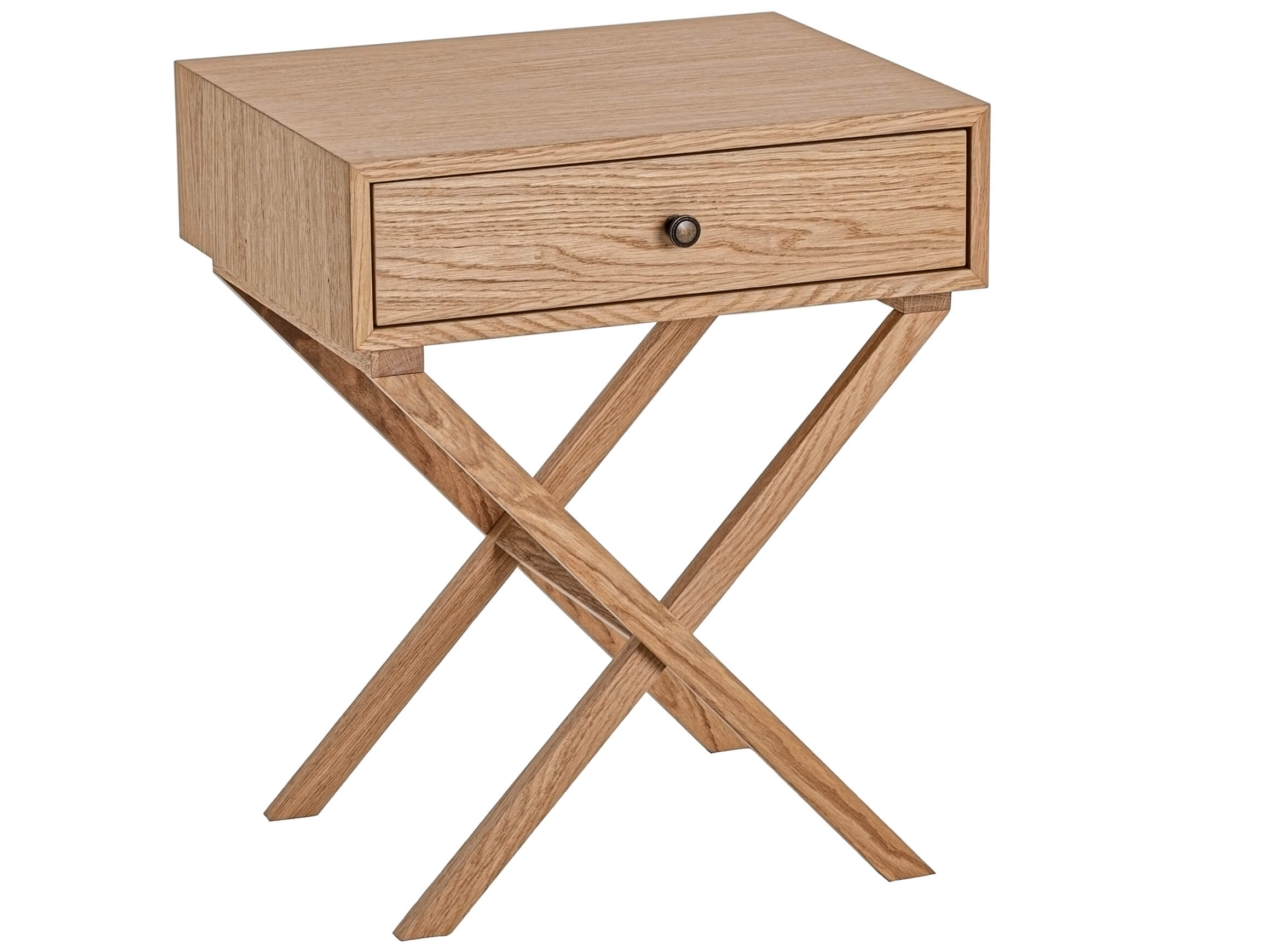 Delux Scandinavia Nachttisch Holmestrand Holzfarbig | Schubiger Möbel