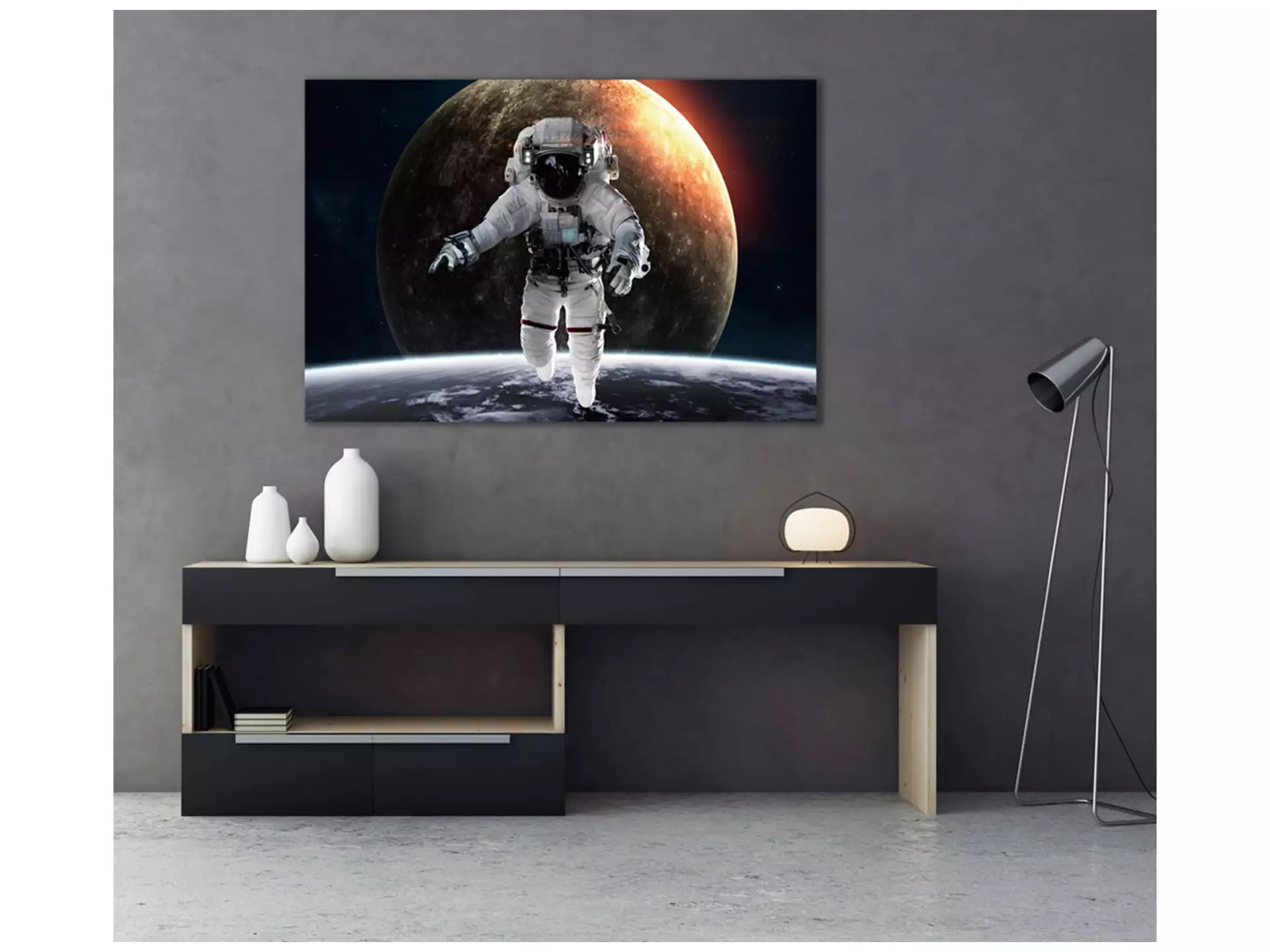 Bild Astronaut Auf Dem Mond image LAND