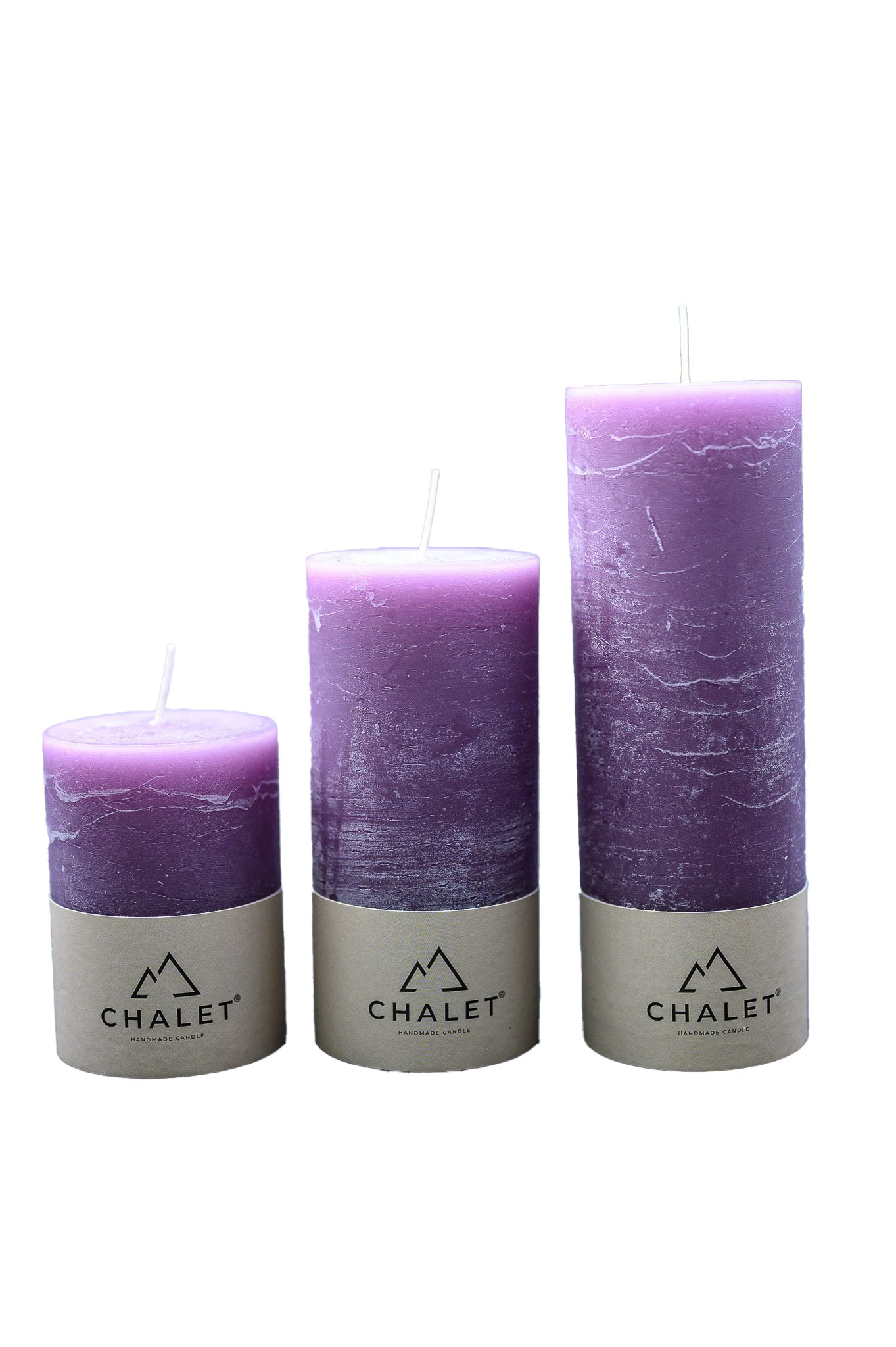 Stumpenkerze Malve 7x10cm Decofinder