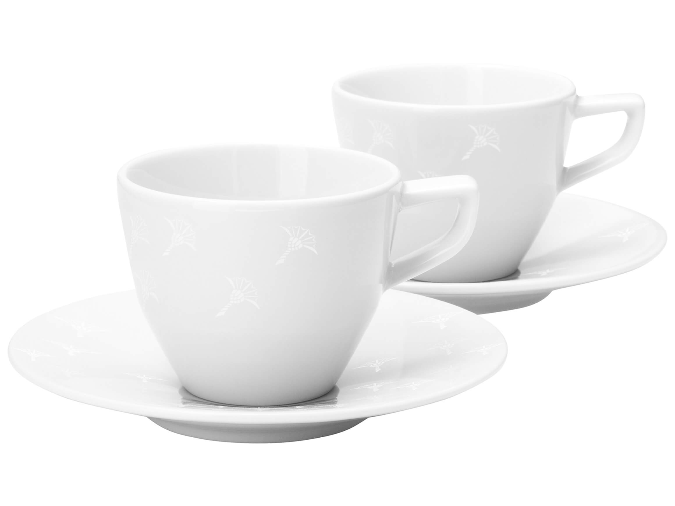 Espressotassen Set à 2 Stk Faded Cornflower, Weiss Auf Weiss Joop / Farbe: Weiss auf Weiss