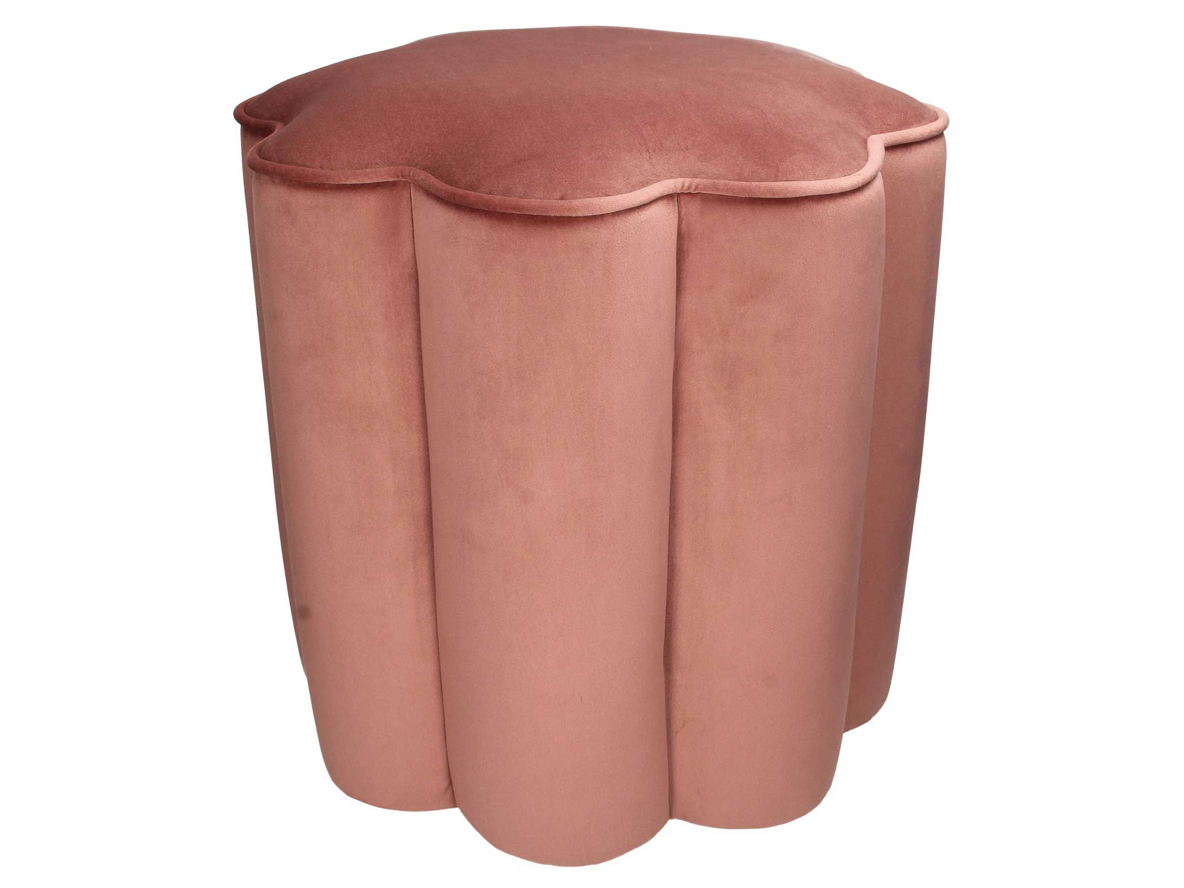 Kersten Hocker Samt Rose H: 43 cm Rosa | Schubiger Möbel