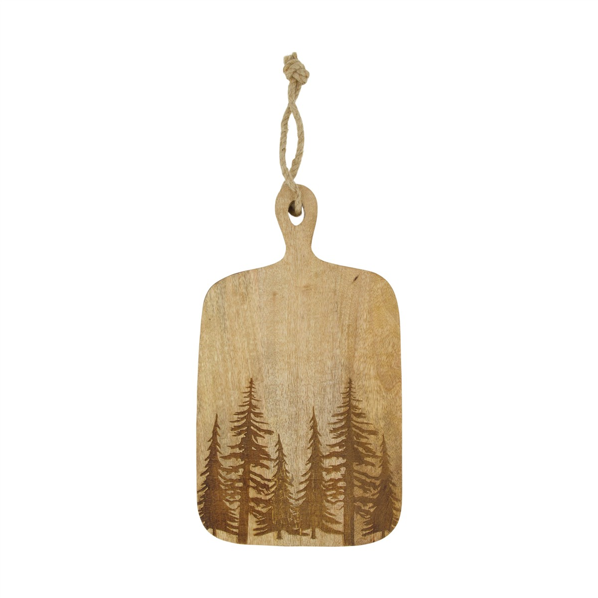 Tablett Mangoholz Raw Forest H: 38 cm Decofinder / Farbe: Natur