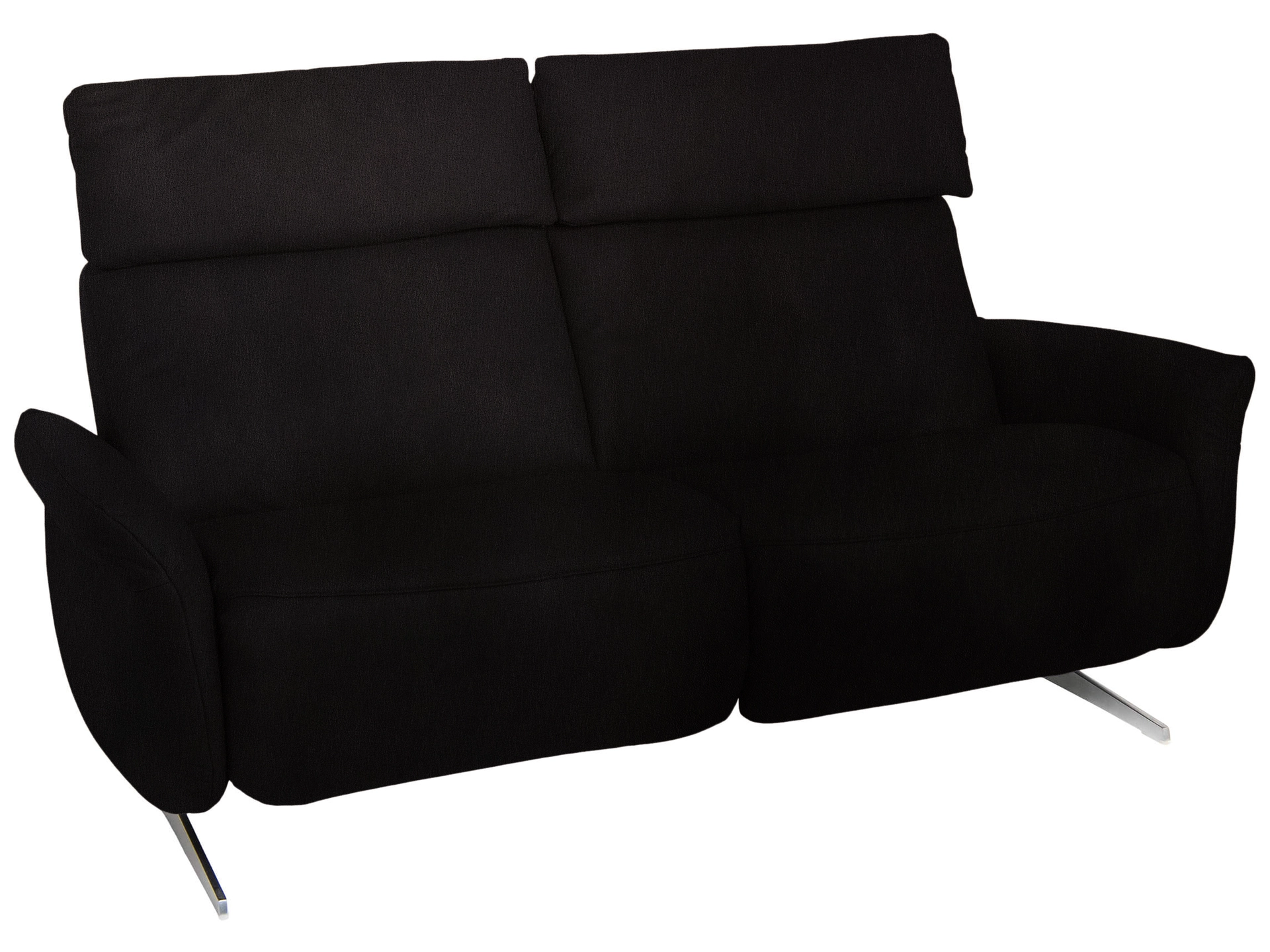 Sofa Laura Basic Himolla / Farbe: Kohle / Material: Leder Basic