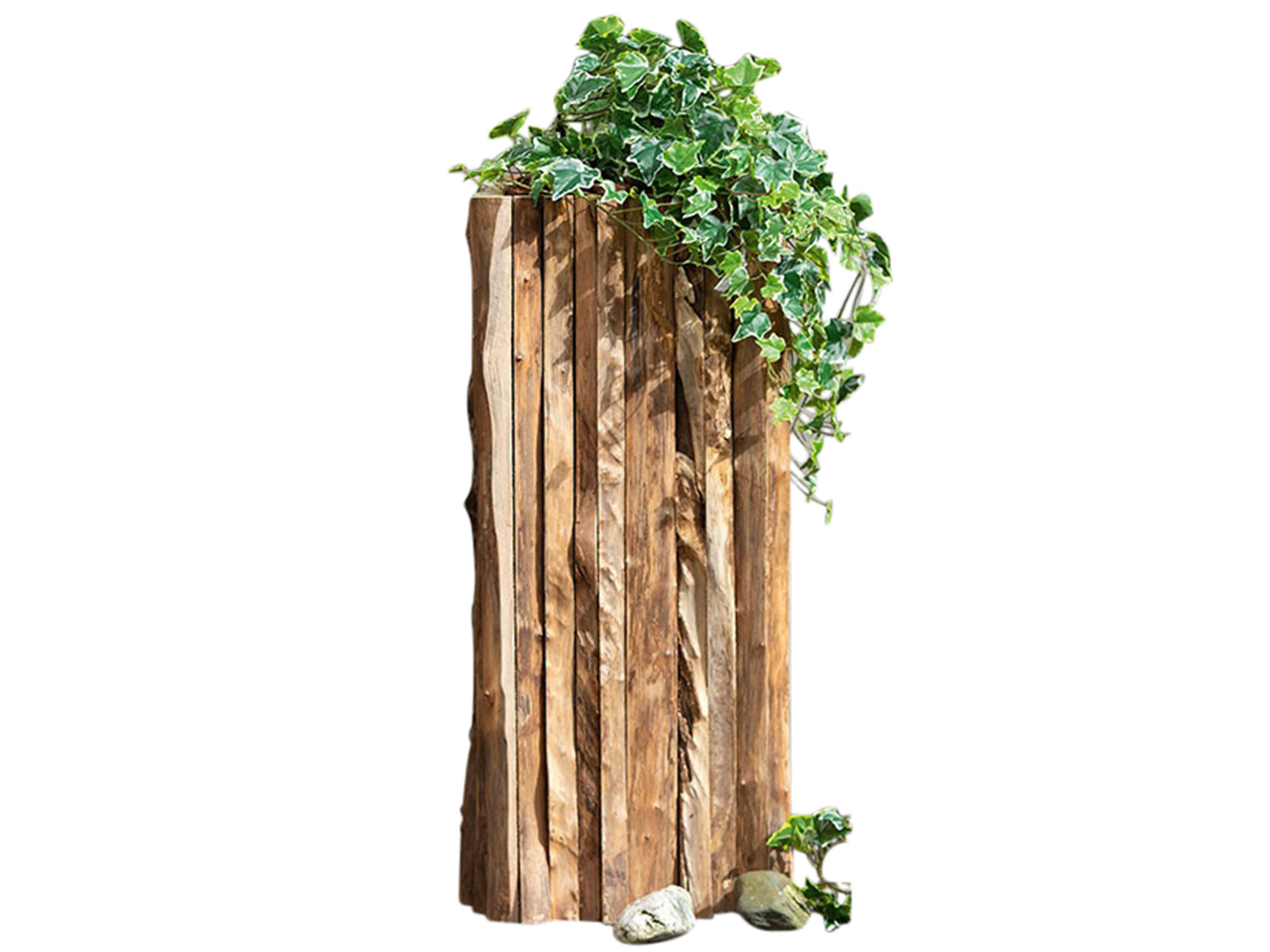 Jardinière en bois Corteza H : 80 cm
