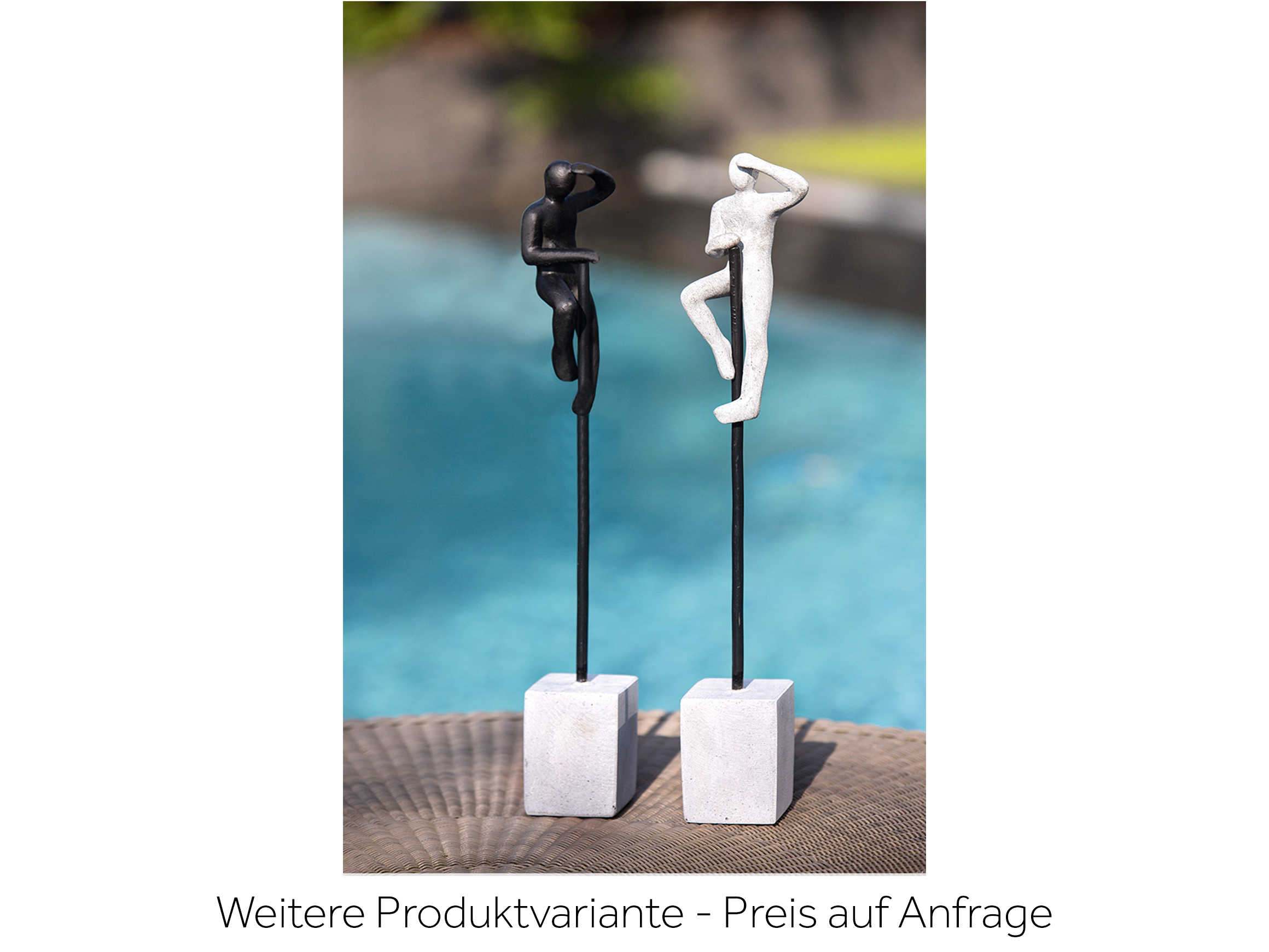 Figur Betonlook Grau H: 47 cm Gilde