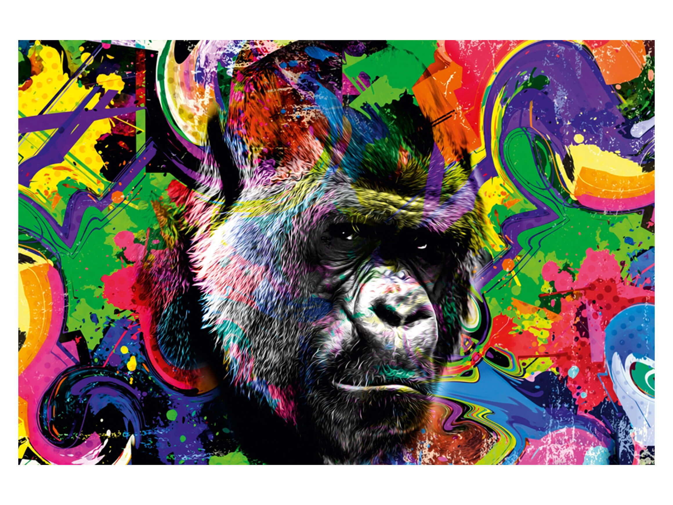 Digitaldruck auf Acrylglas Pop Art Gorilla image LAND
