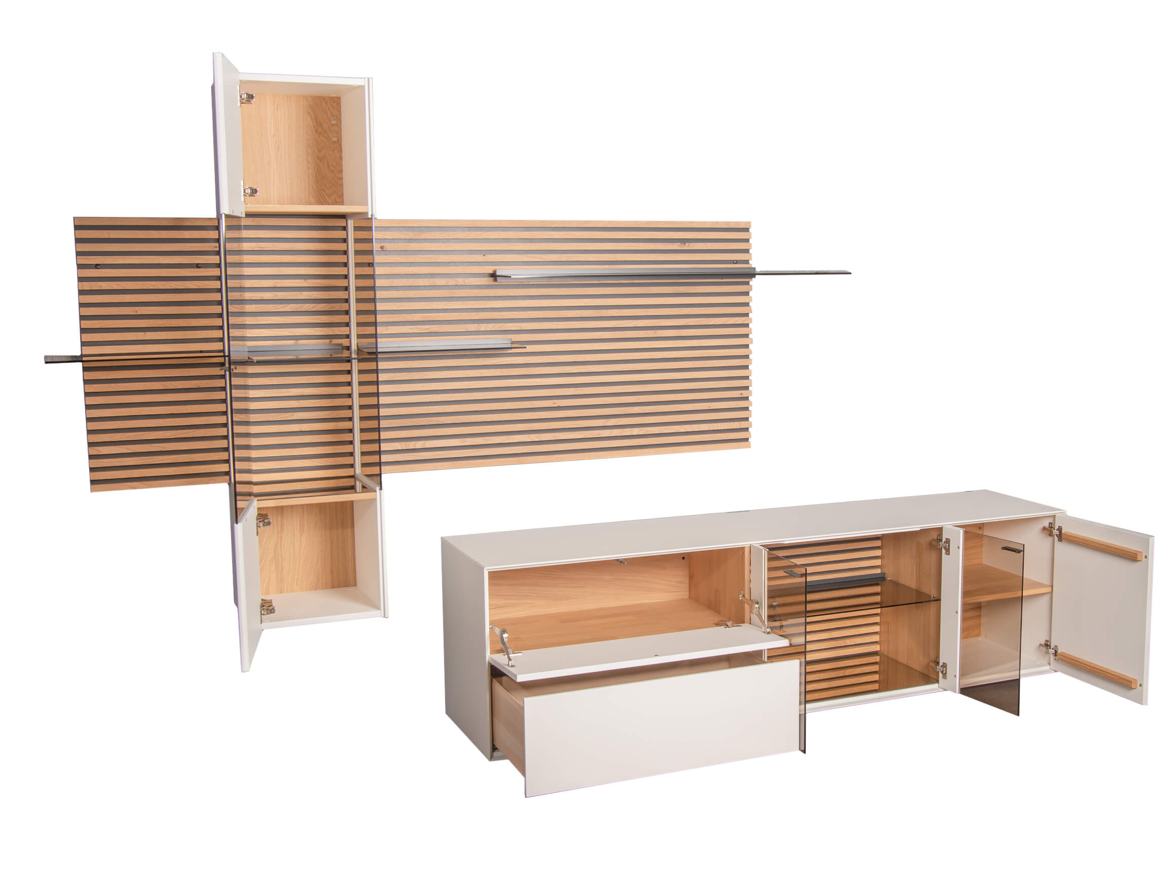 Lamellenpaneel Yonna Hartmann / Farbe: Holzfarbig