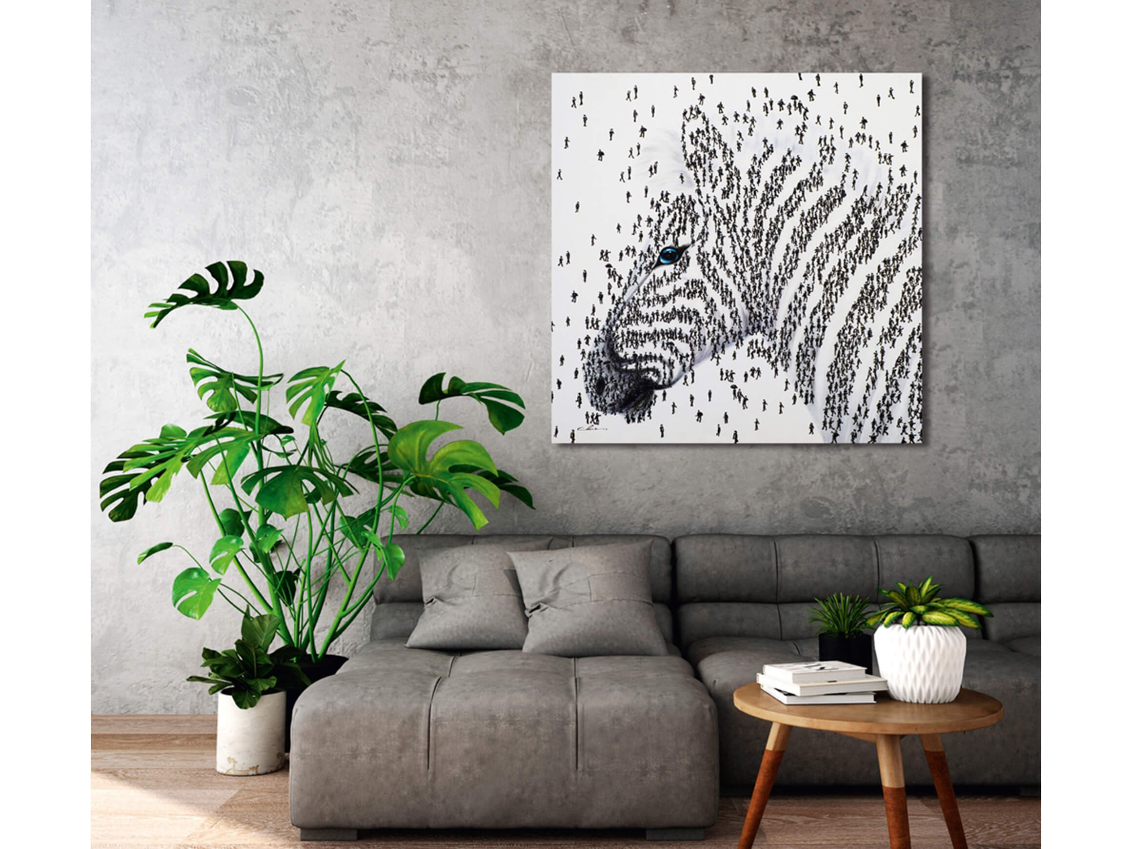 Bild Zebra Aus Menschen 2 image LAND