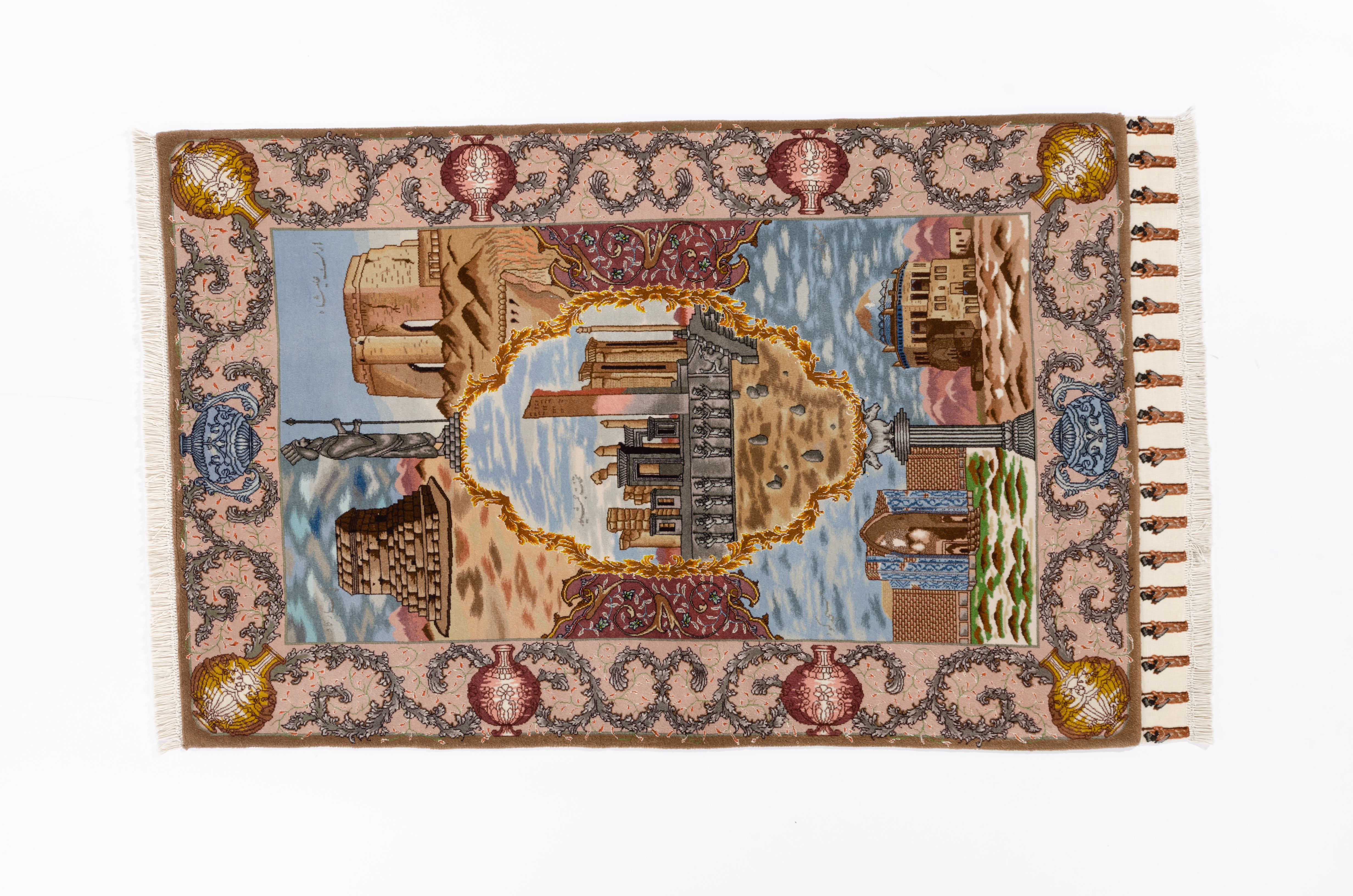 Klassischer Teppich Täbriz Fein Negra / Farbe: Beige