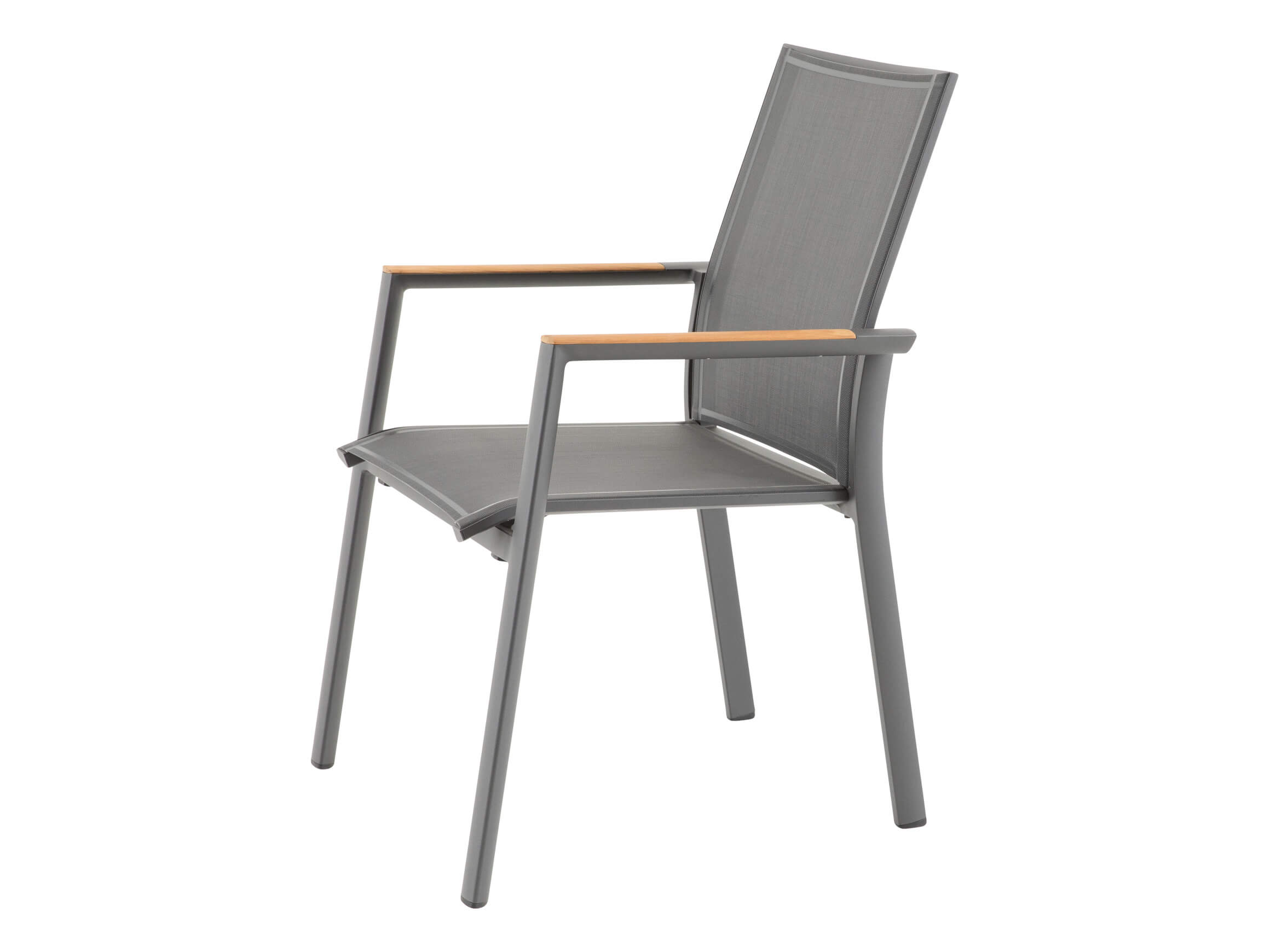 Gartenstuhl Fly, Textilene, Aluminium, Stapelbar, b 62