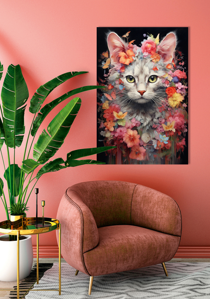 Alubild-Flower Cat-image LAND