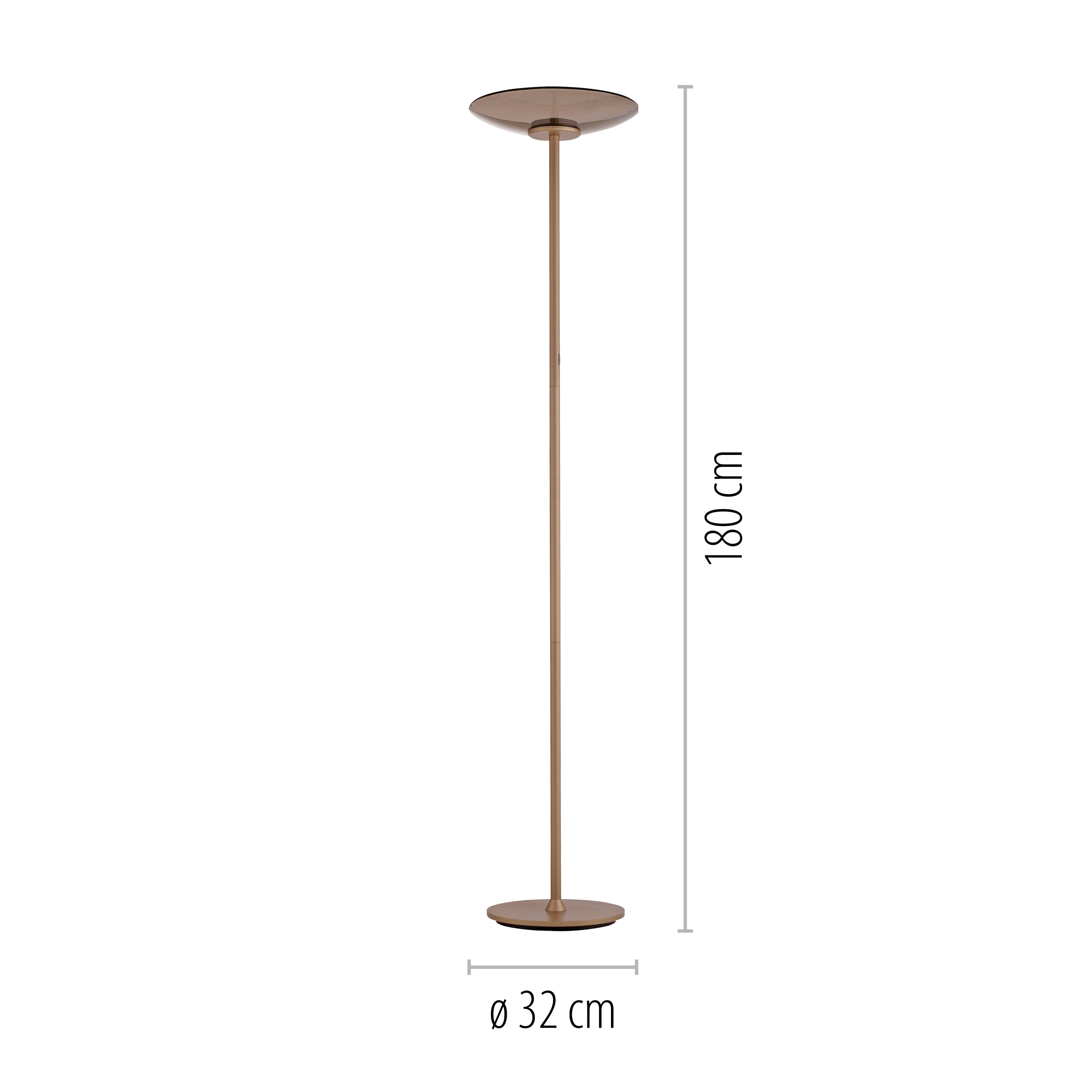 Stehlampe Bronze Arc H: 180 cm Ribaglob