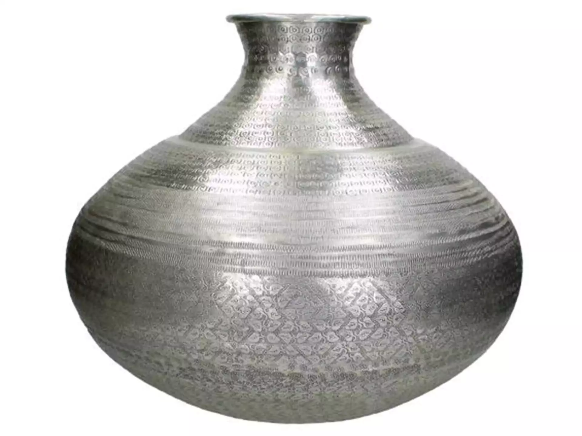 Vase Metall, Silber h: 42cm