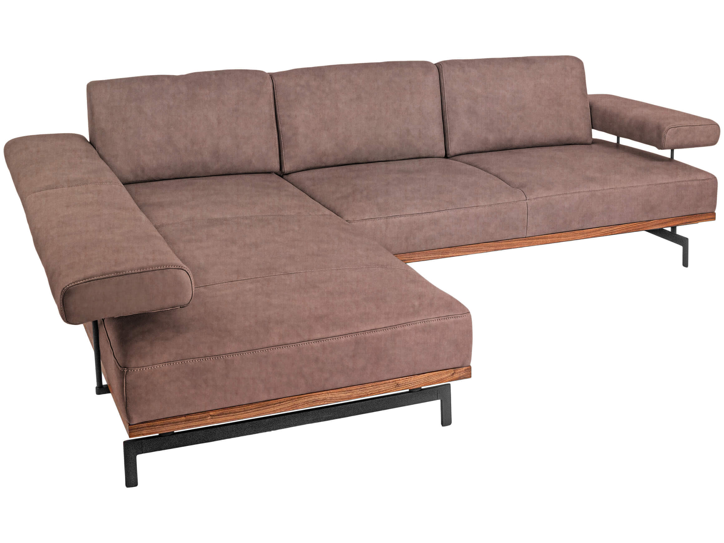 Ecksofa 24/7 (8106) Basic Himolla / Farbe: Puder / Material: Stoff Basic