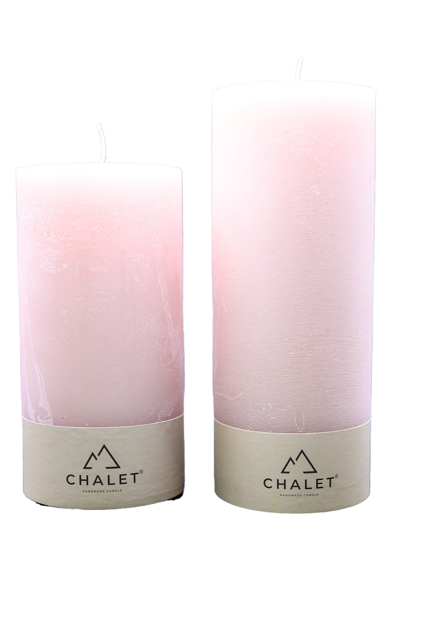 Stumpenkerze Puder 10x25cm Decofinder